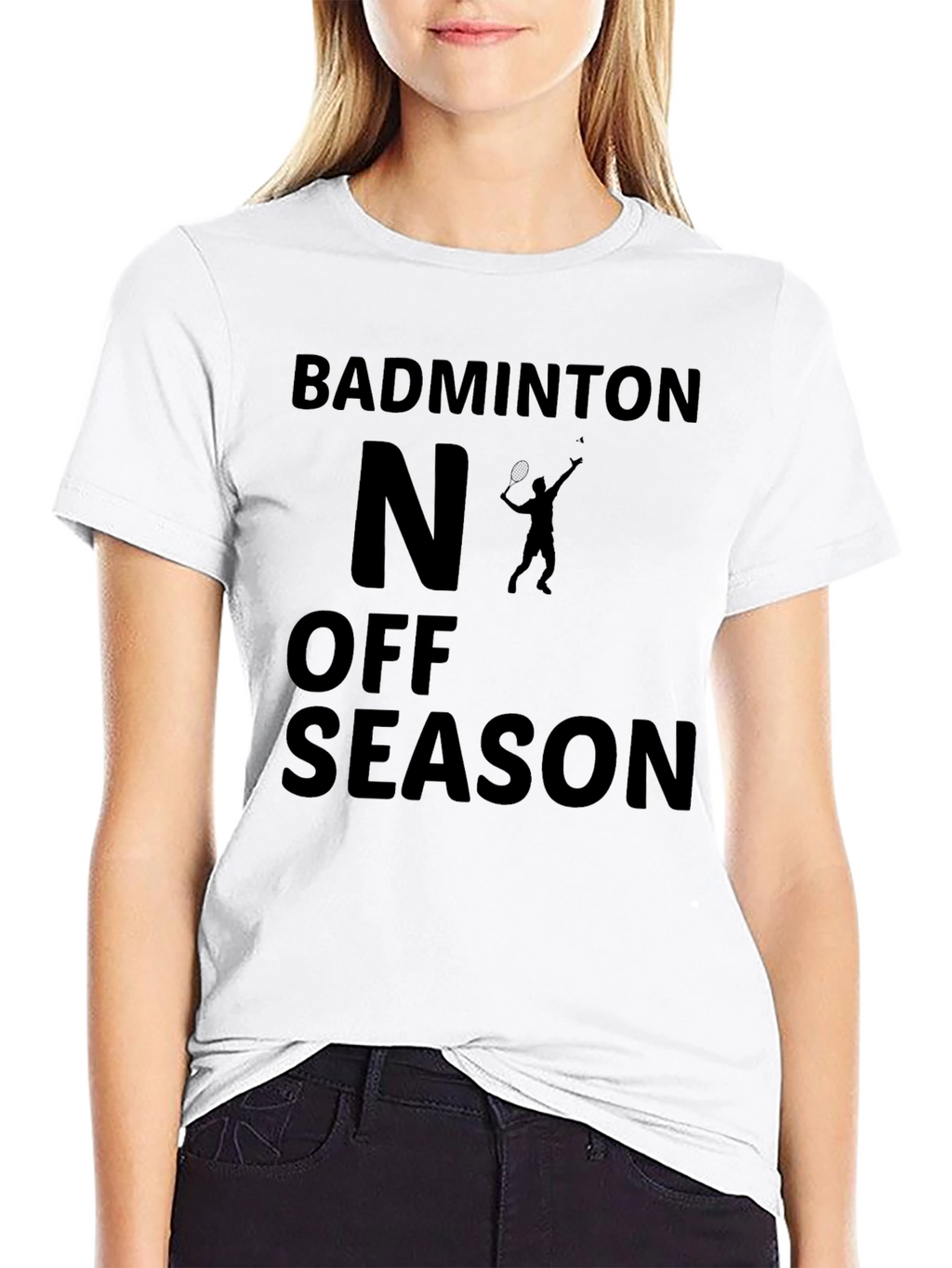 Badminton Off Season Black Graphic Tee