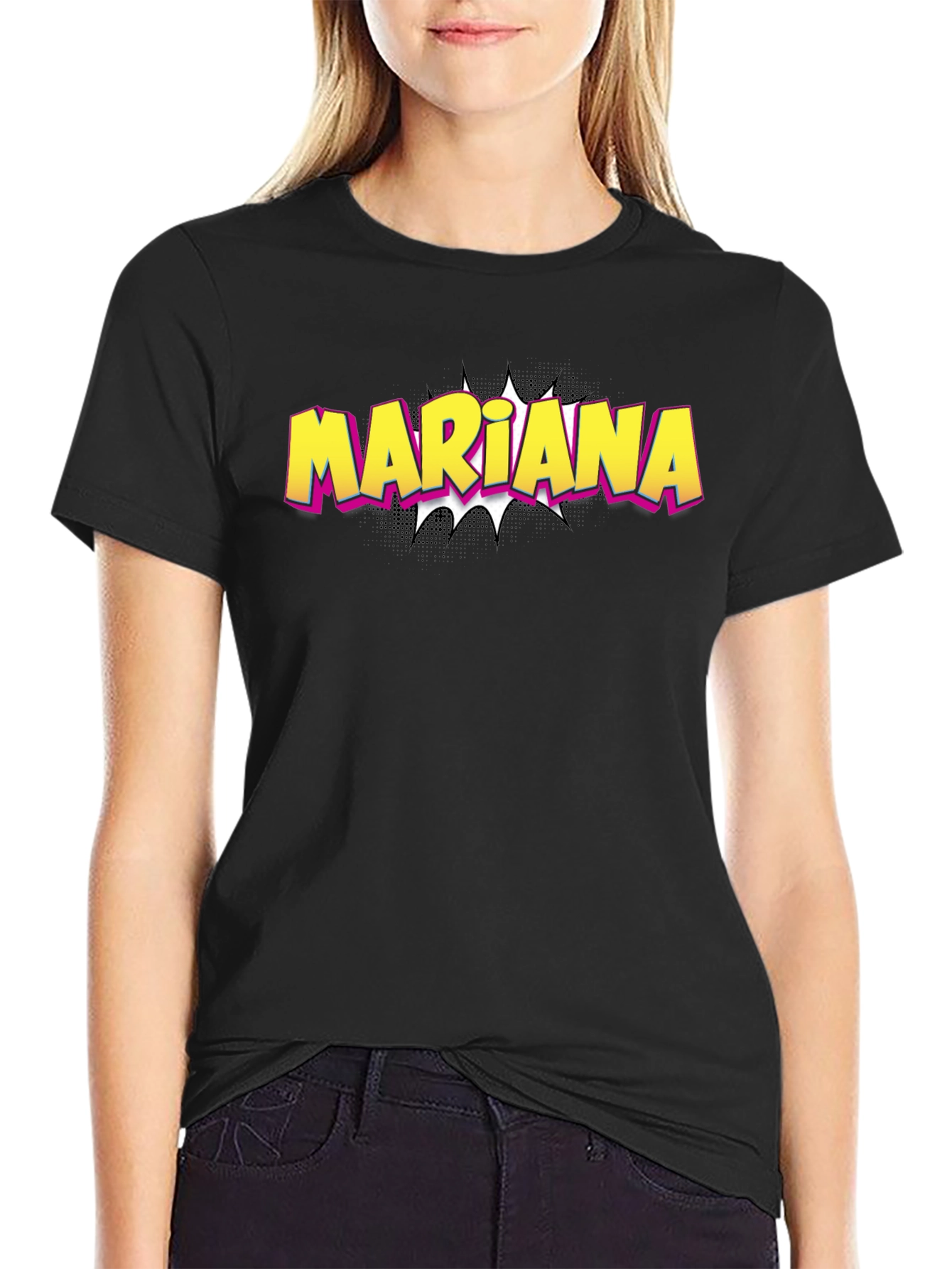 Mariana Graphic T-Shirt - Trendy Comic Style Design