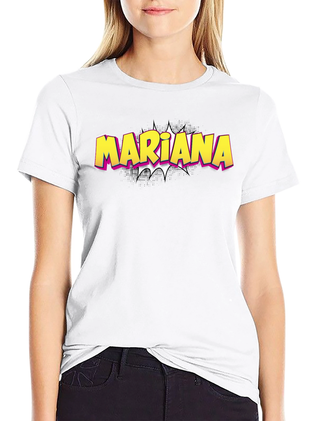Mariana Graphic T-Shirt - Trendy Comic Style Design