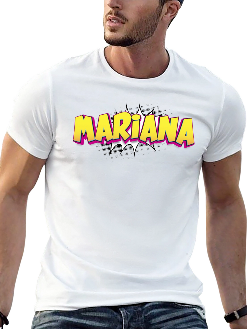 Mariana Graphic T-Shirt - Trendy Comic Style Design