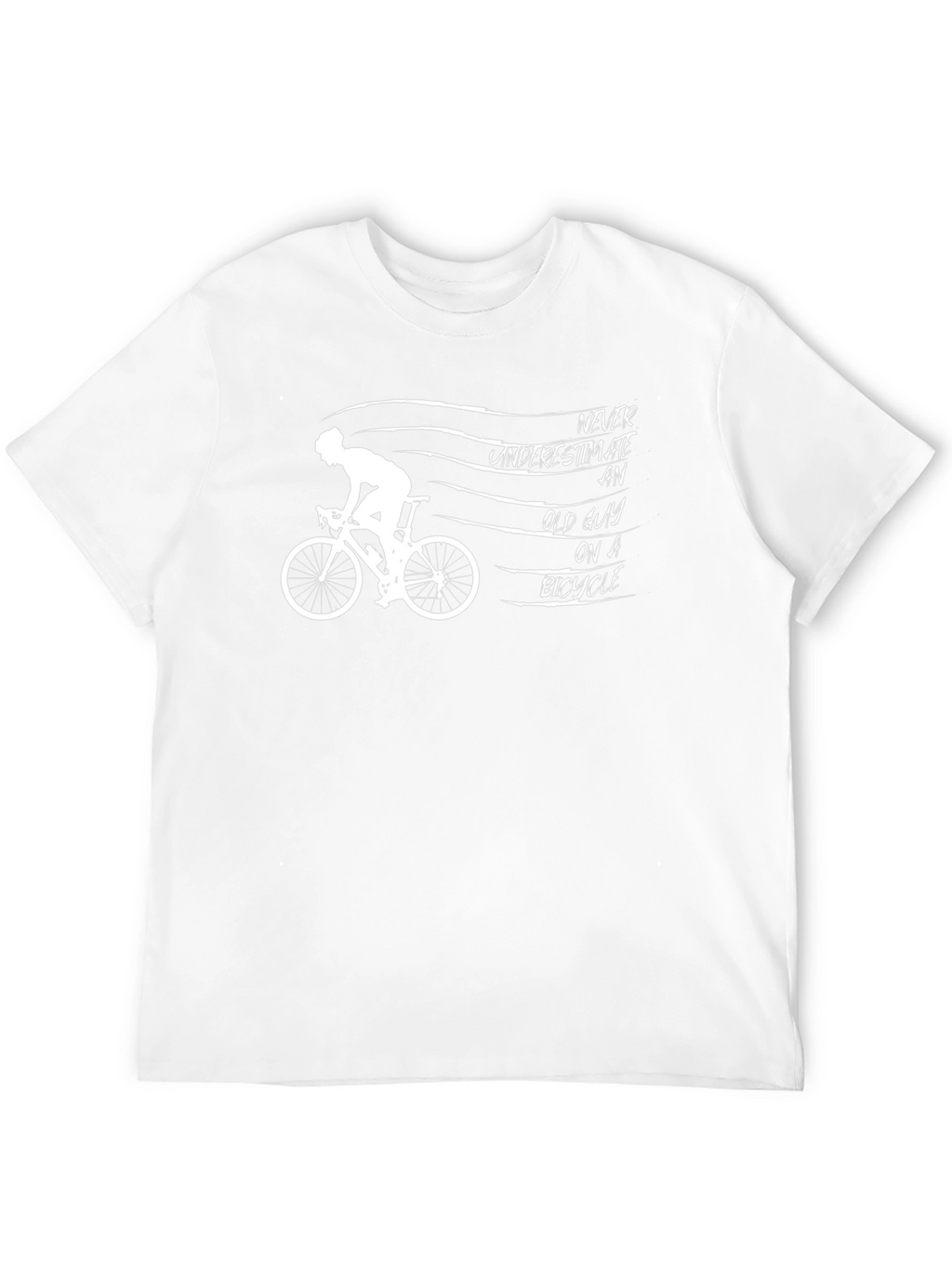 Old Guy on a Bike Graphic Tee - Black