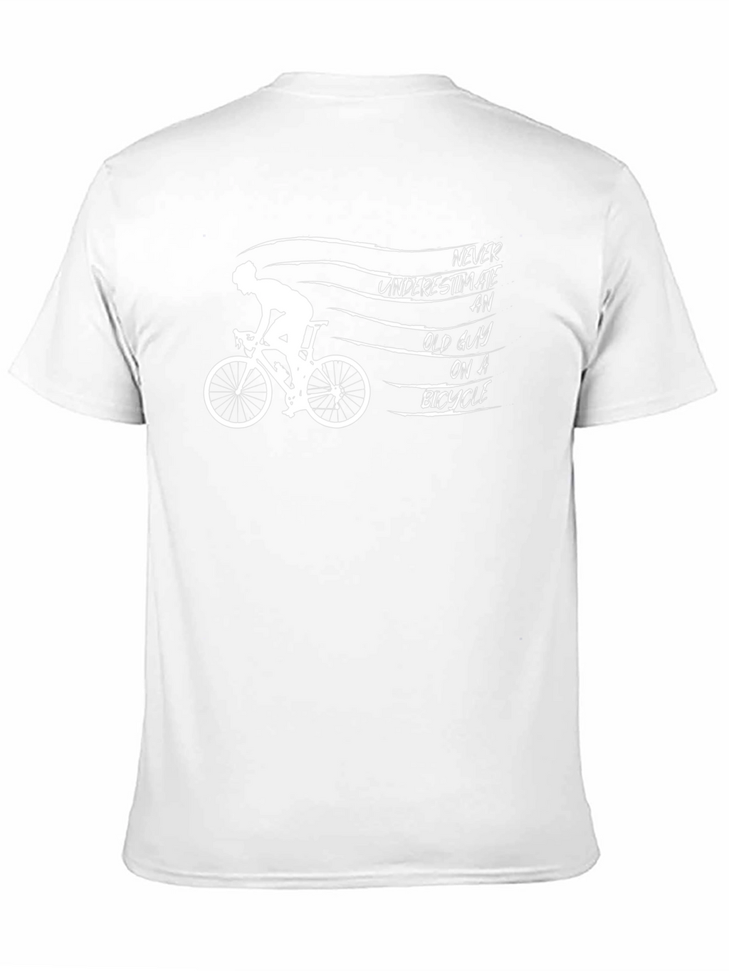 Old Guy on a Bike Graphic Tee - Black