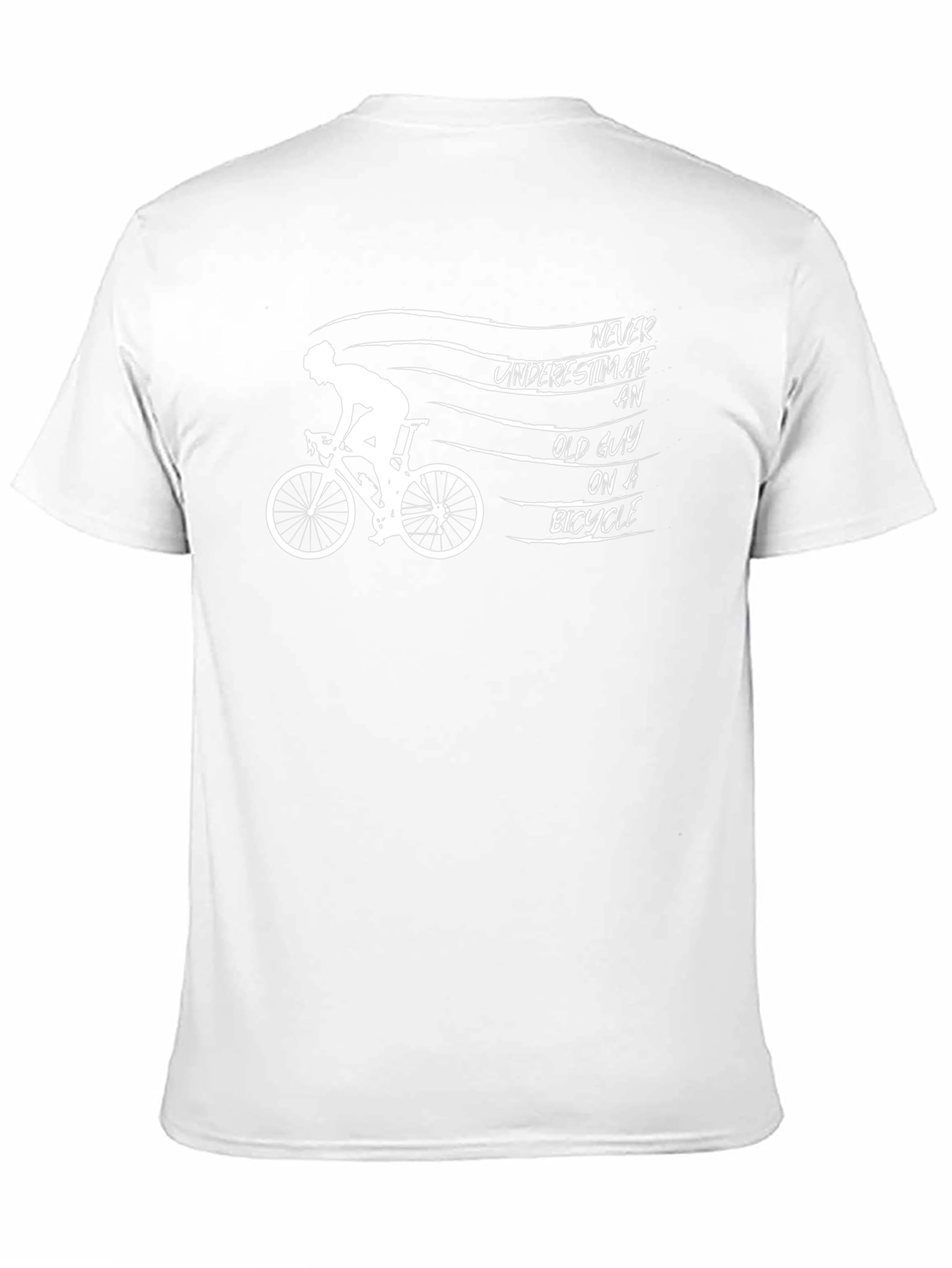 Old Guy on a Bike Graphic Tee - Black