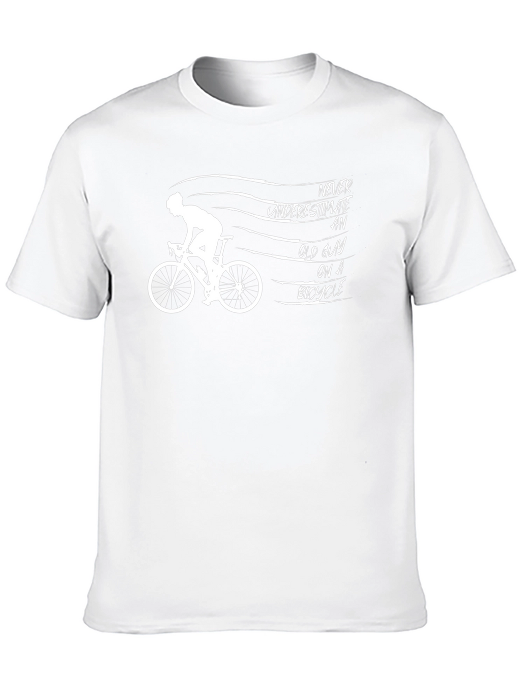 Old Guy on a Bike Graphic Tee - Black