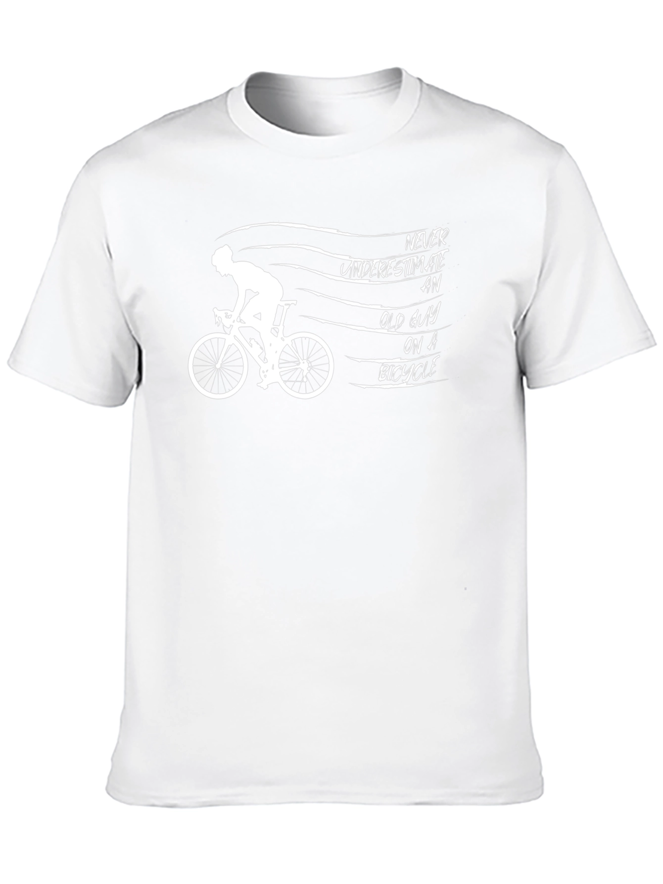 Old Guy on a Bike Graphic Tee - Black