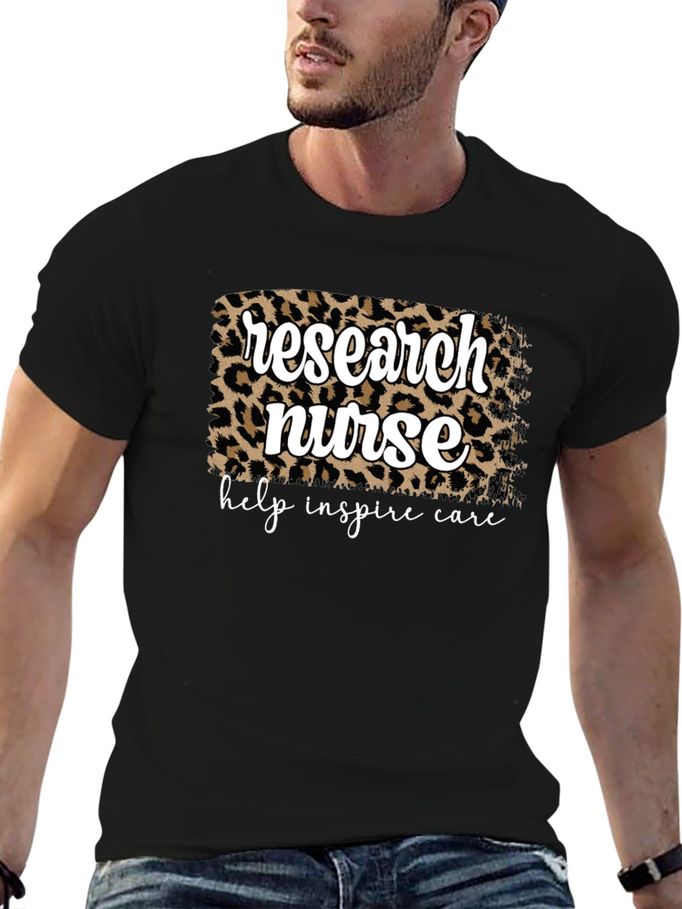 Research Nurse Leopard Print T-Shirt