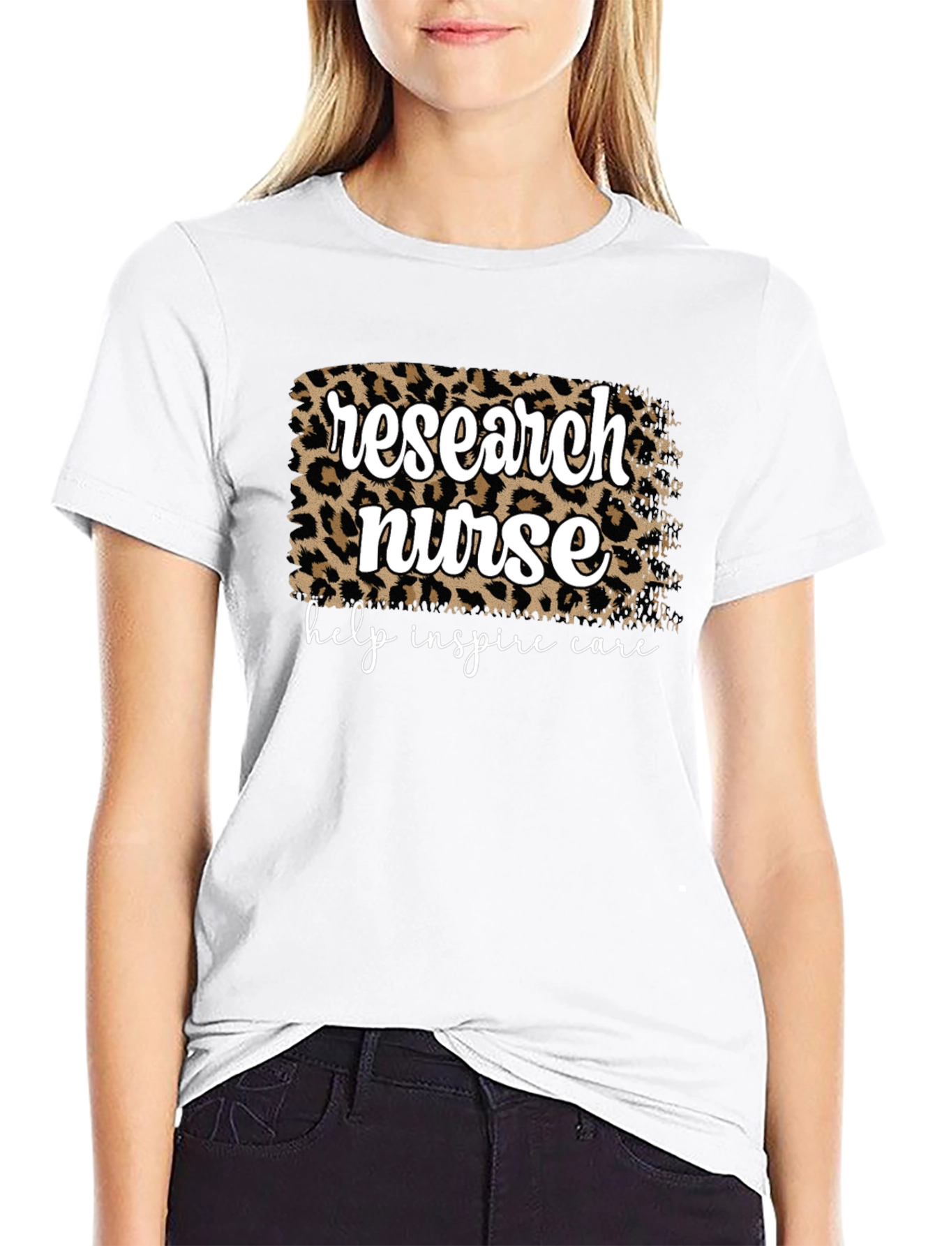 Research Nurse Leopard Print T-Shirt