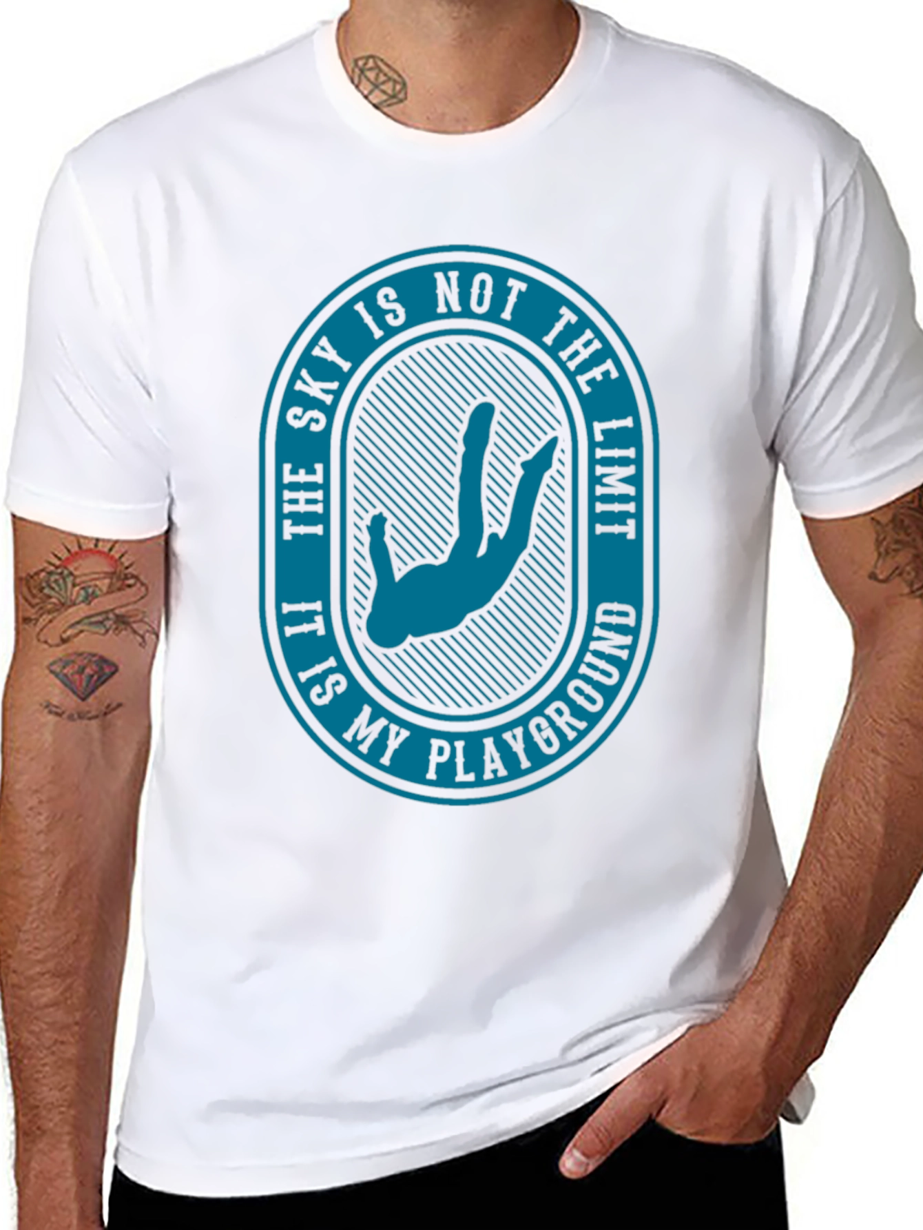 Skys Not the Limit T-Shirt - Skydiver Playground Tee