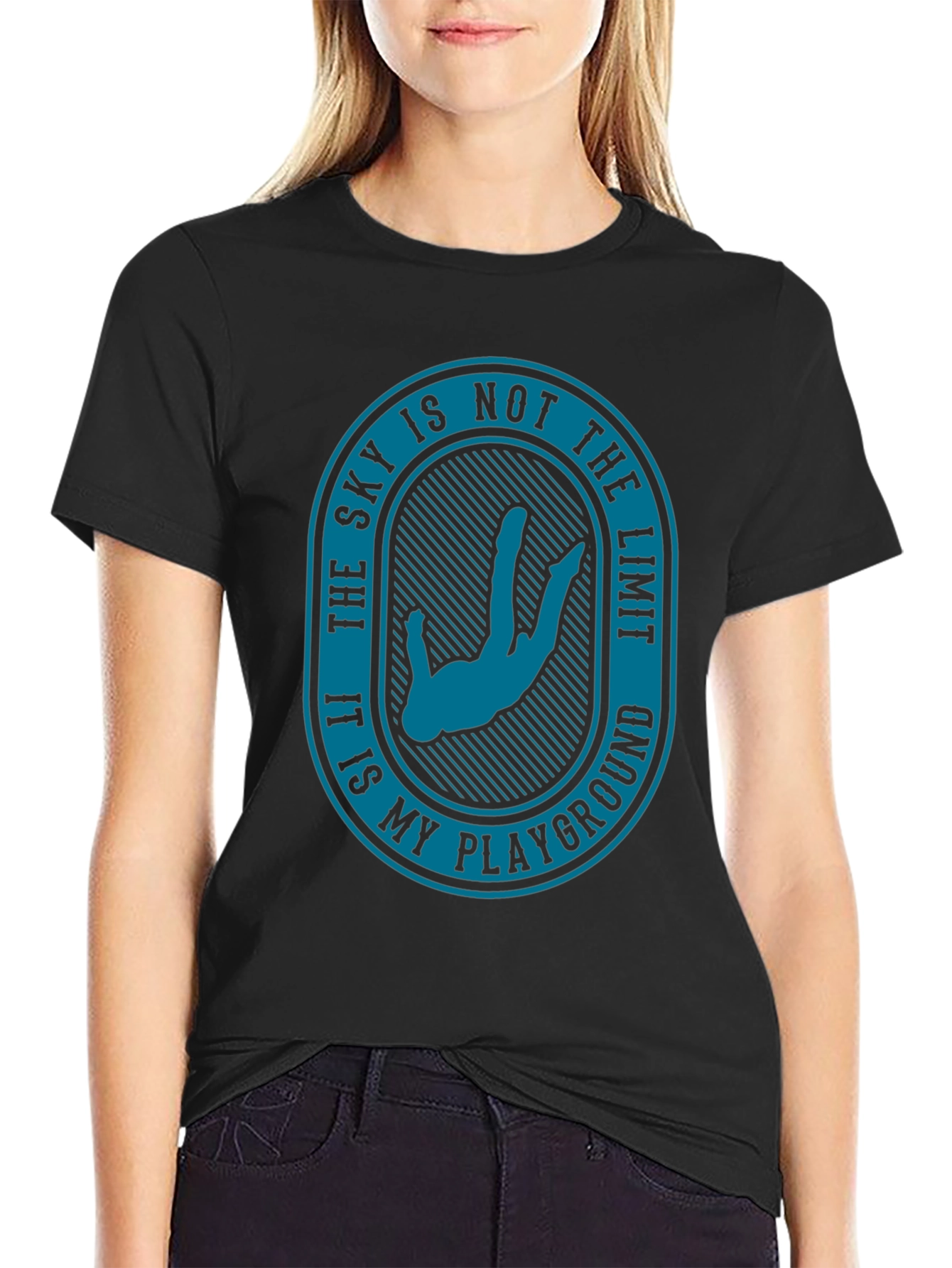 Skys Not the Limit T-Shirt - Skydiver Playground Tee