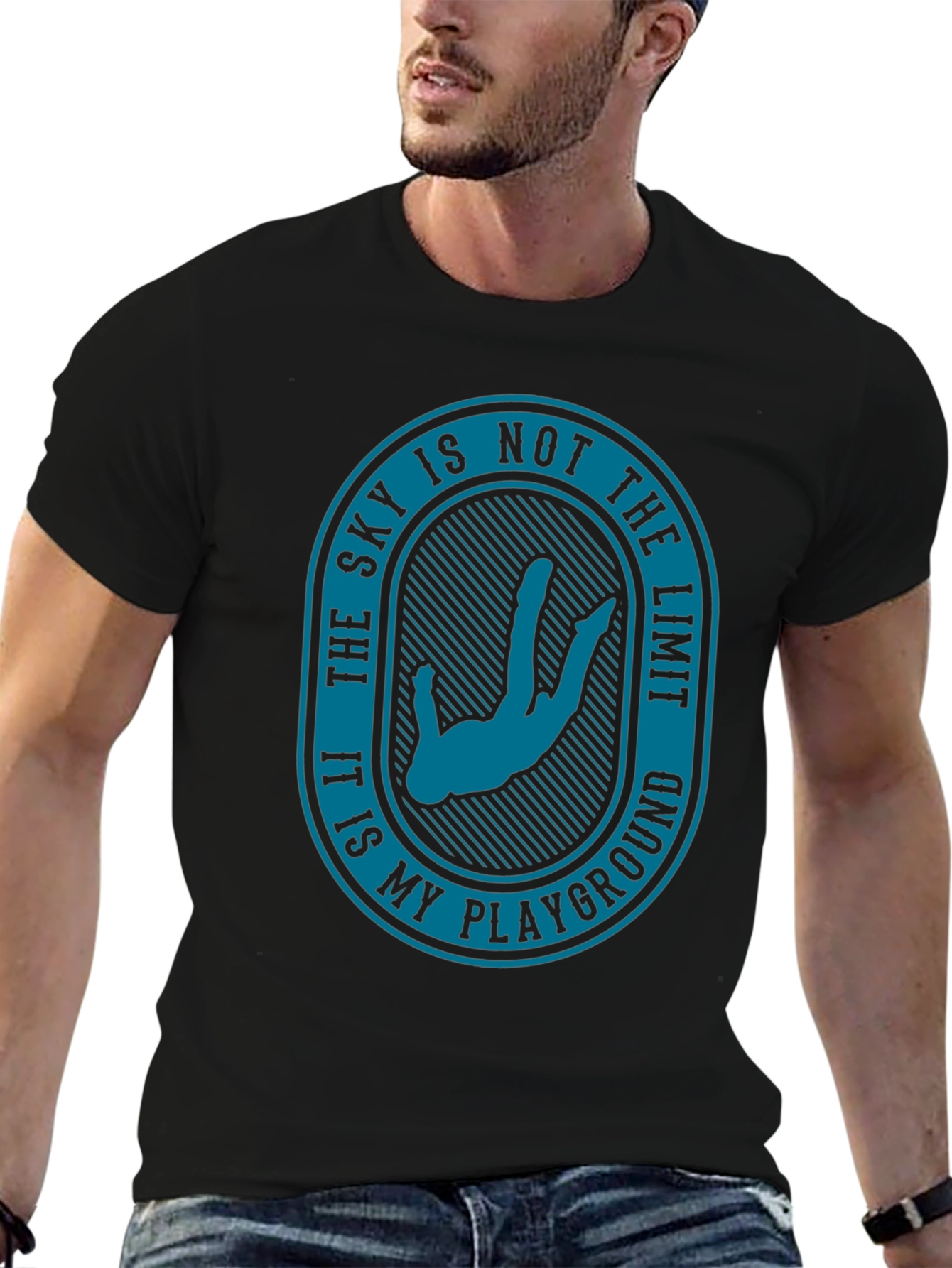 Skys Not the Limit T-Shirt - Skydiver Playground Tee