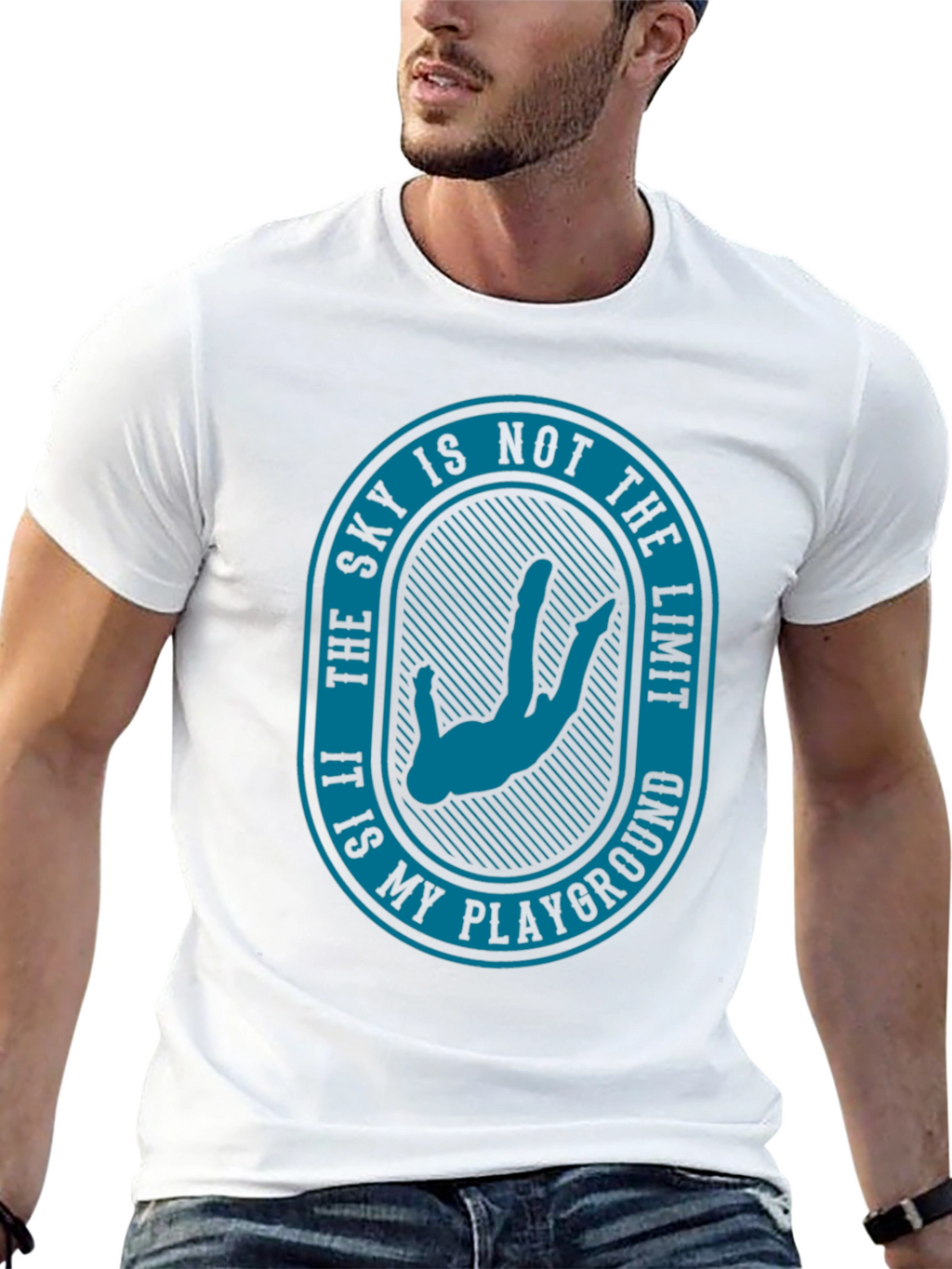 Skys Not the Limit T-Shirt - Skydiver Playground Tee
