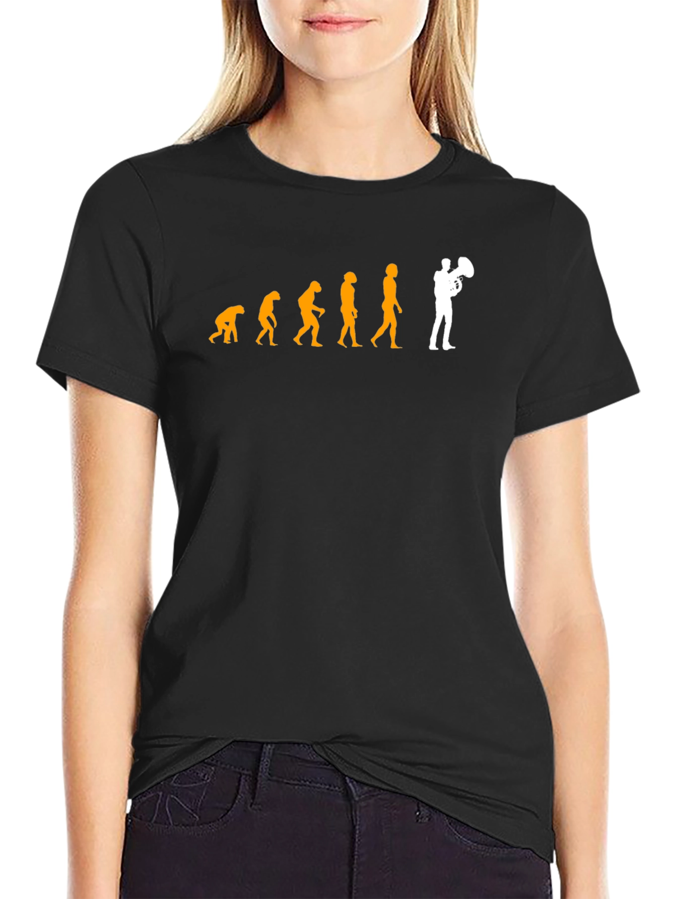 Evolution of Tuba Player T-Shirt