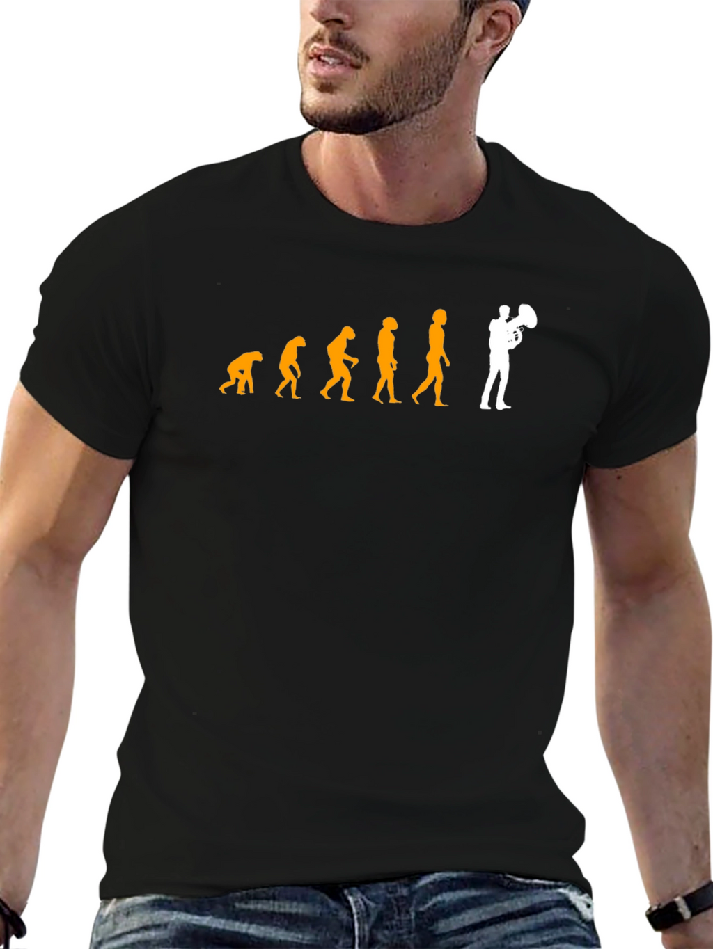 Evolution of Tuba Player T-Shirt