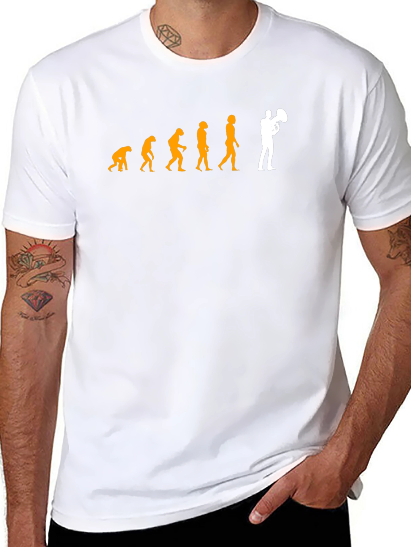 Evolution of Tuba Player T-Shirt