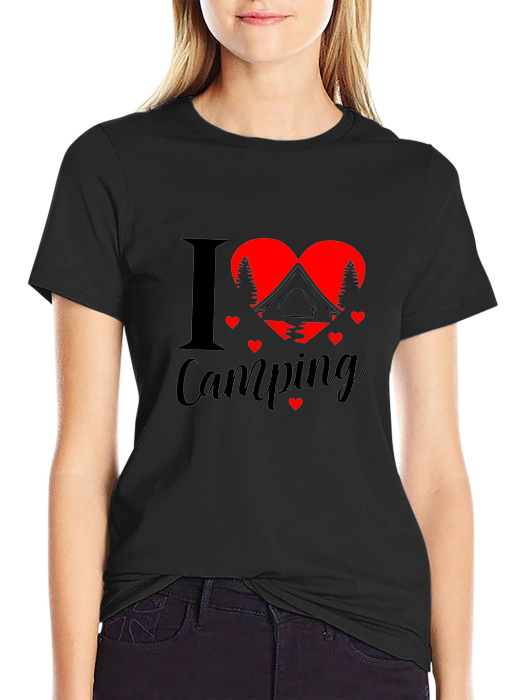 I Heart Camping Graphic T-Shirt