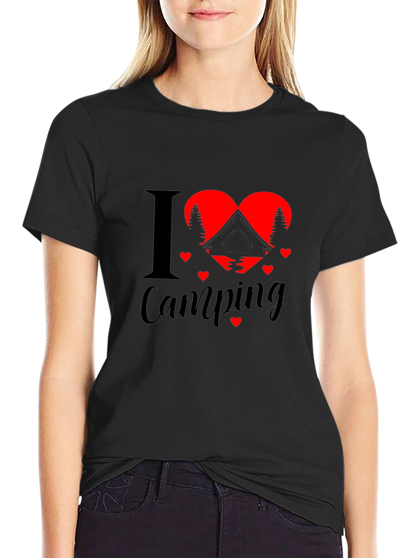 I Heart Camping Graphic T-Shirt