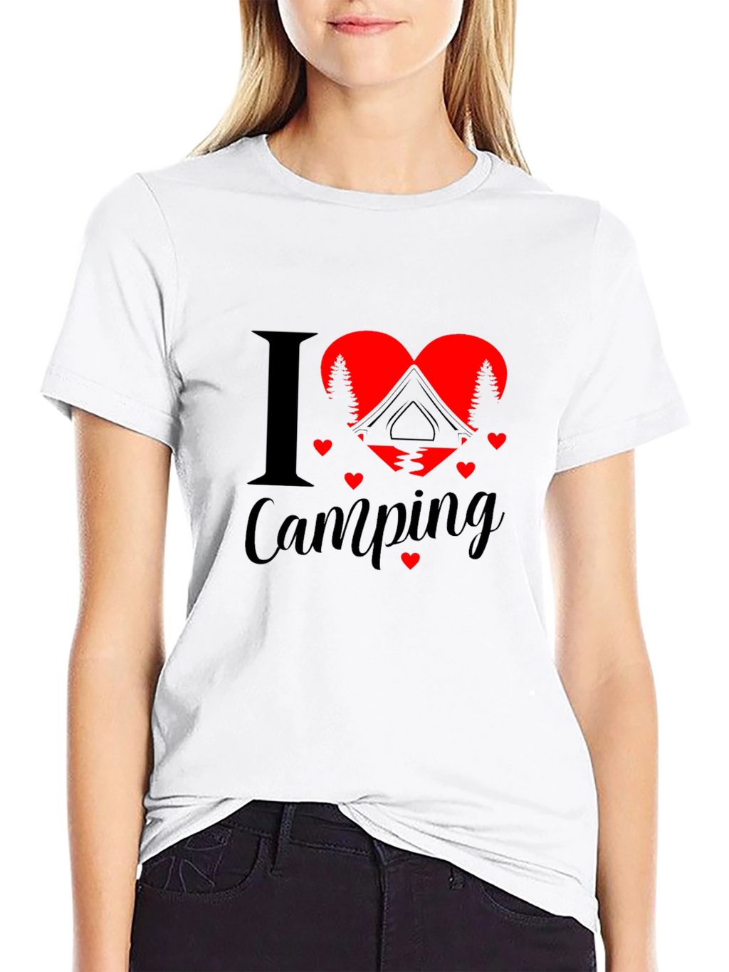 I Heart Camping Graphic T-Shirt