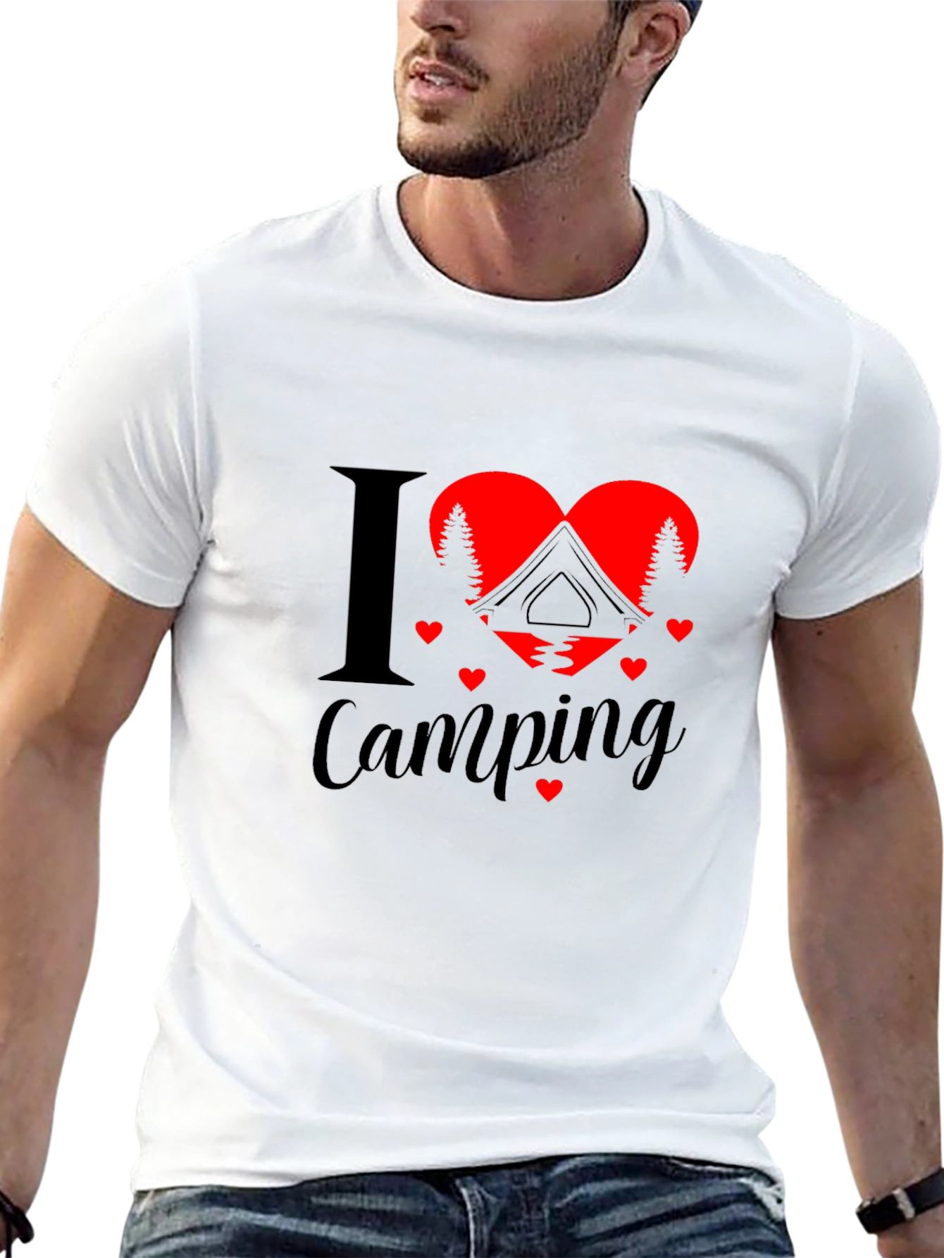I Heart Camping Graphic T-Shirt