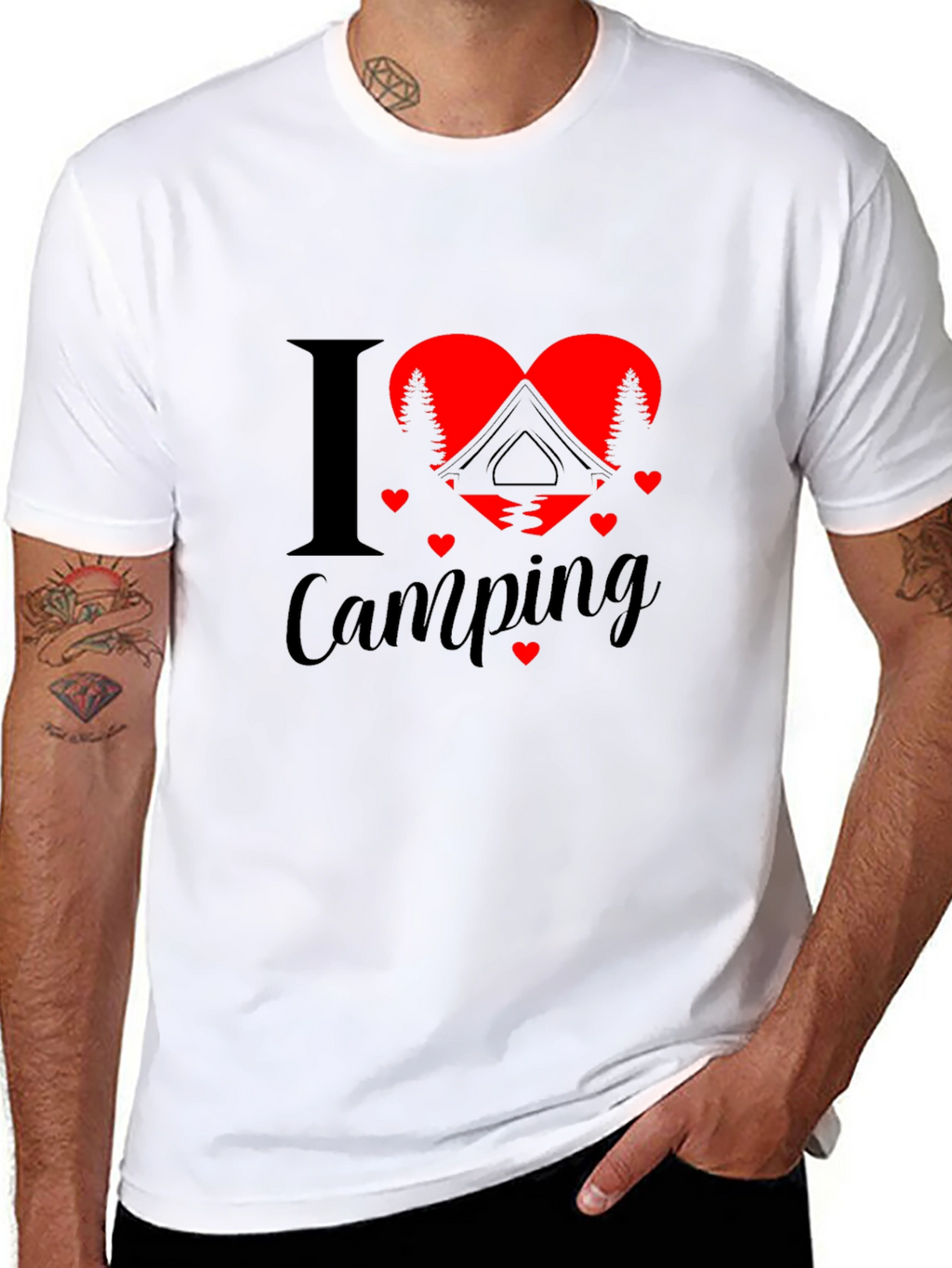 I Heart Camping Graphic T-Shirt