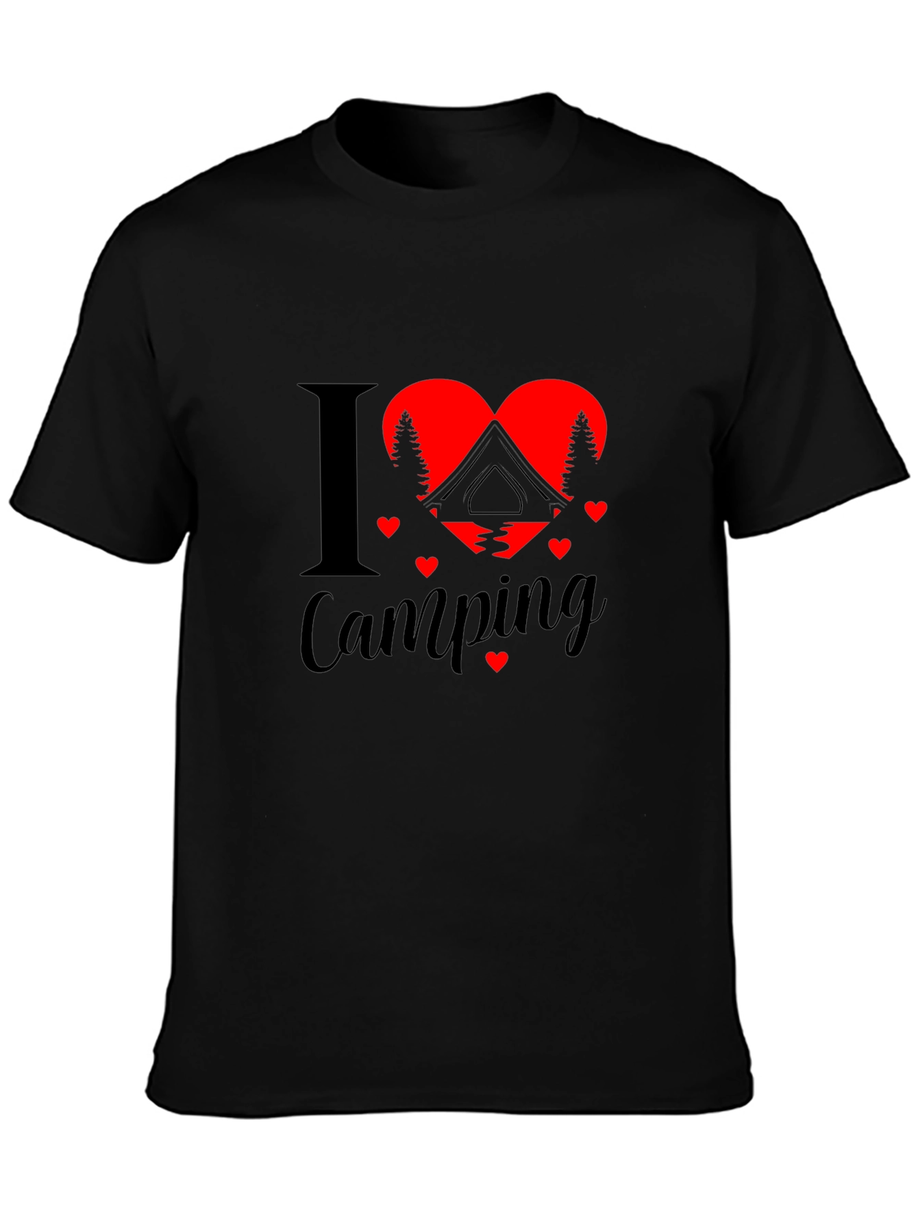 I Heart Camping Graphic T-Shirt