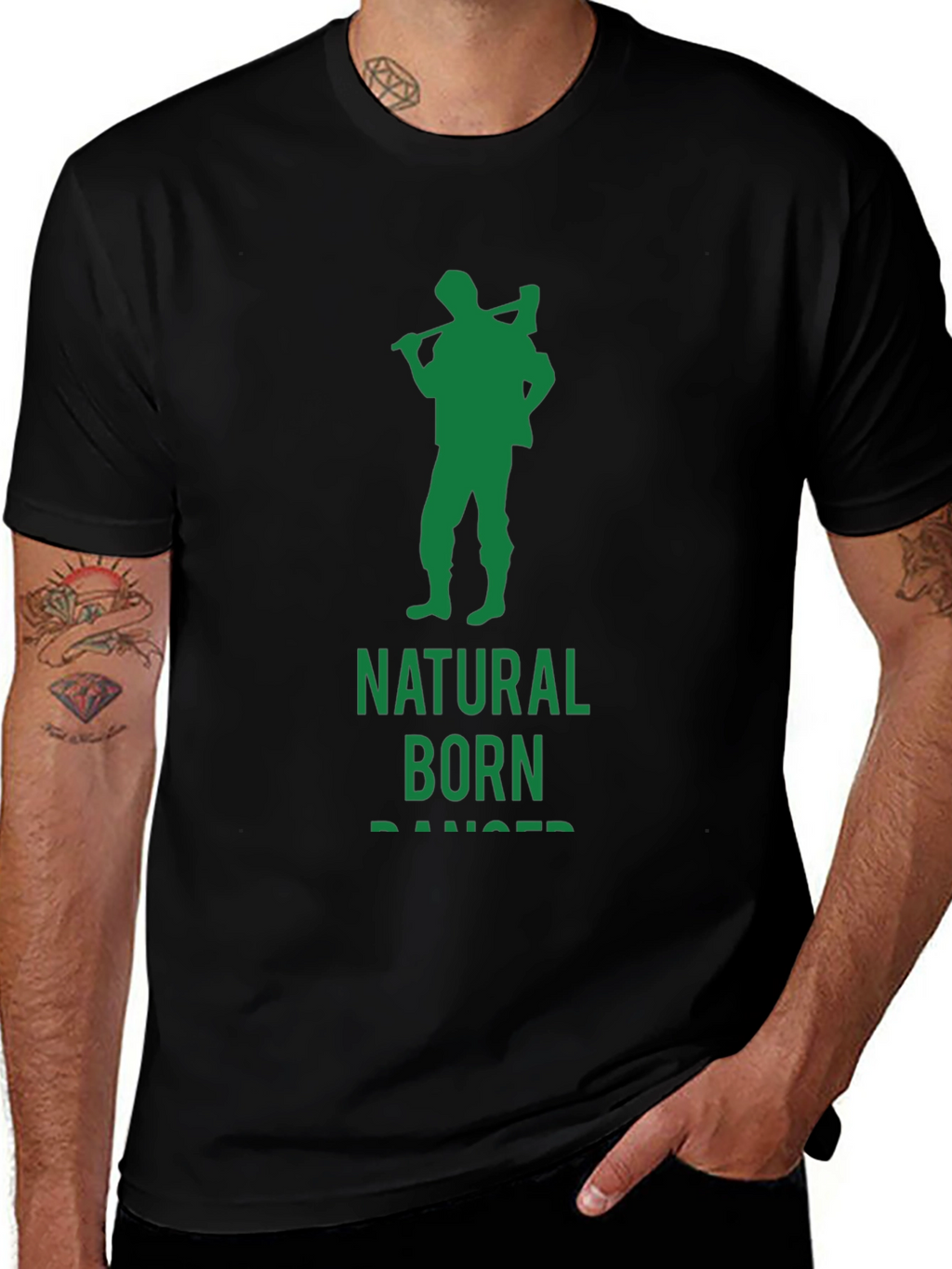 Natural Born Ranger Graphic Tee - Black