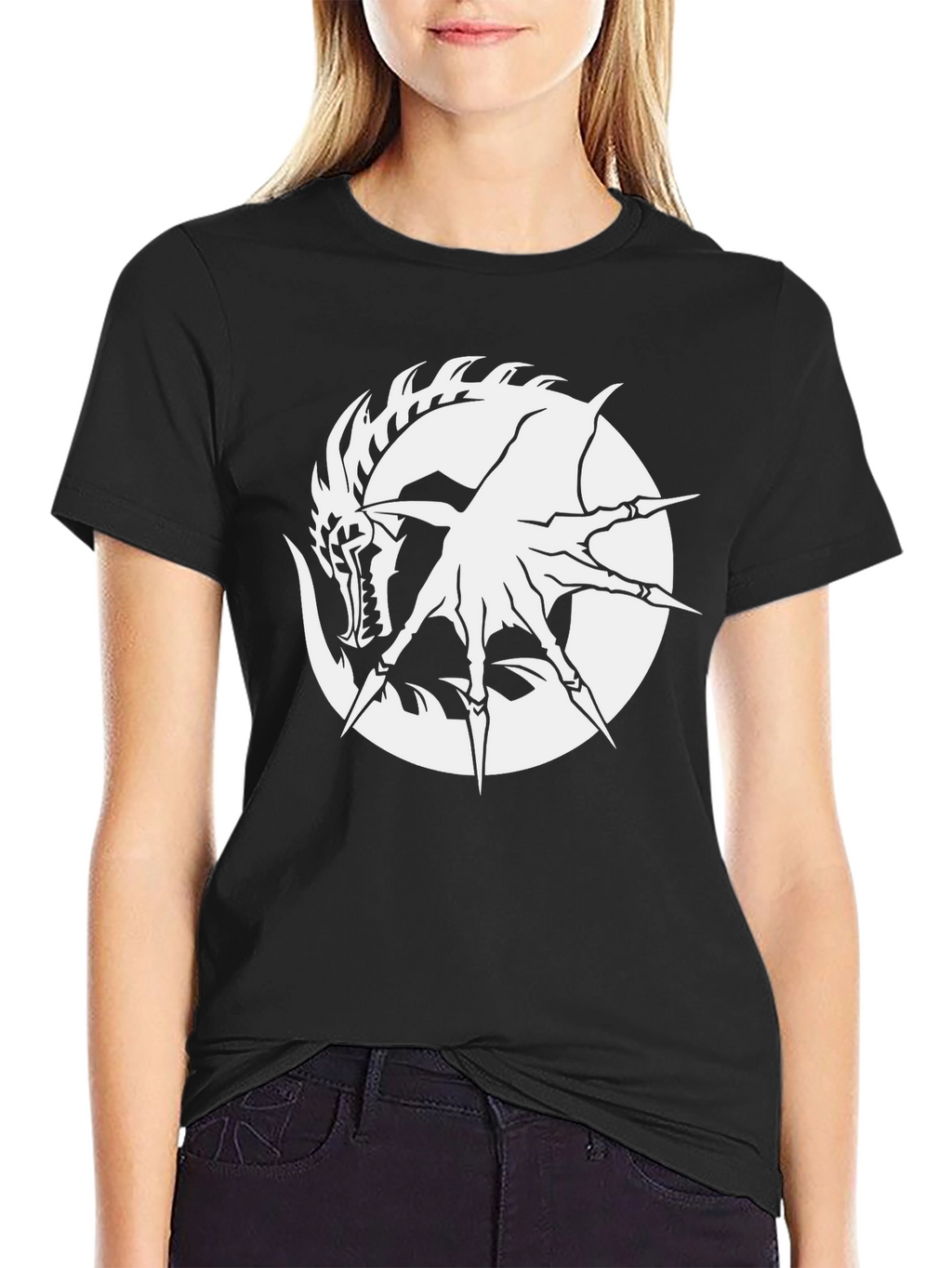 Dragon Claw Graphic Tee - Black Cotton Shirt