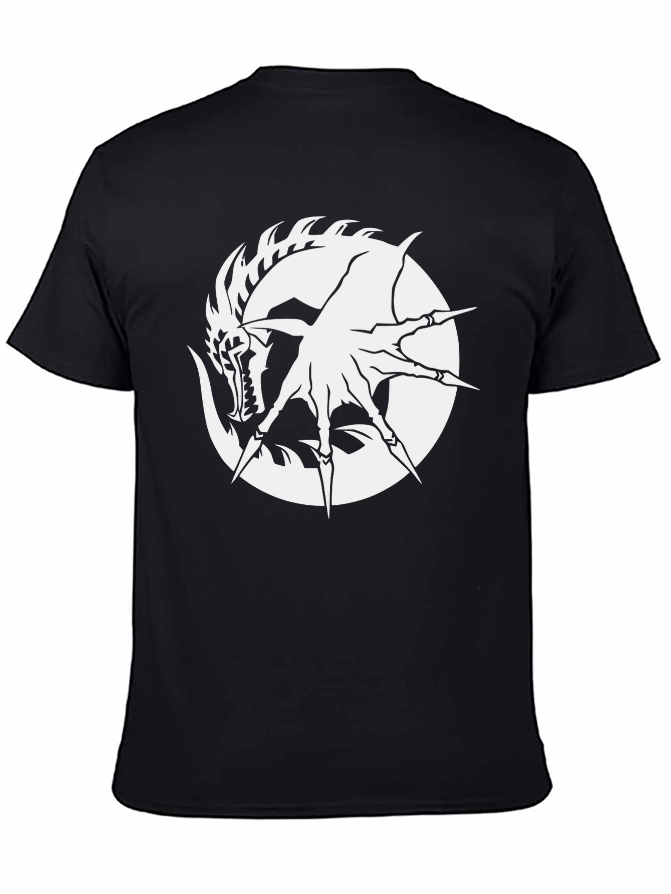 Dragon Claw Graphic Tee - Black Cotton Shirt