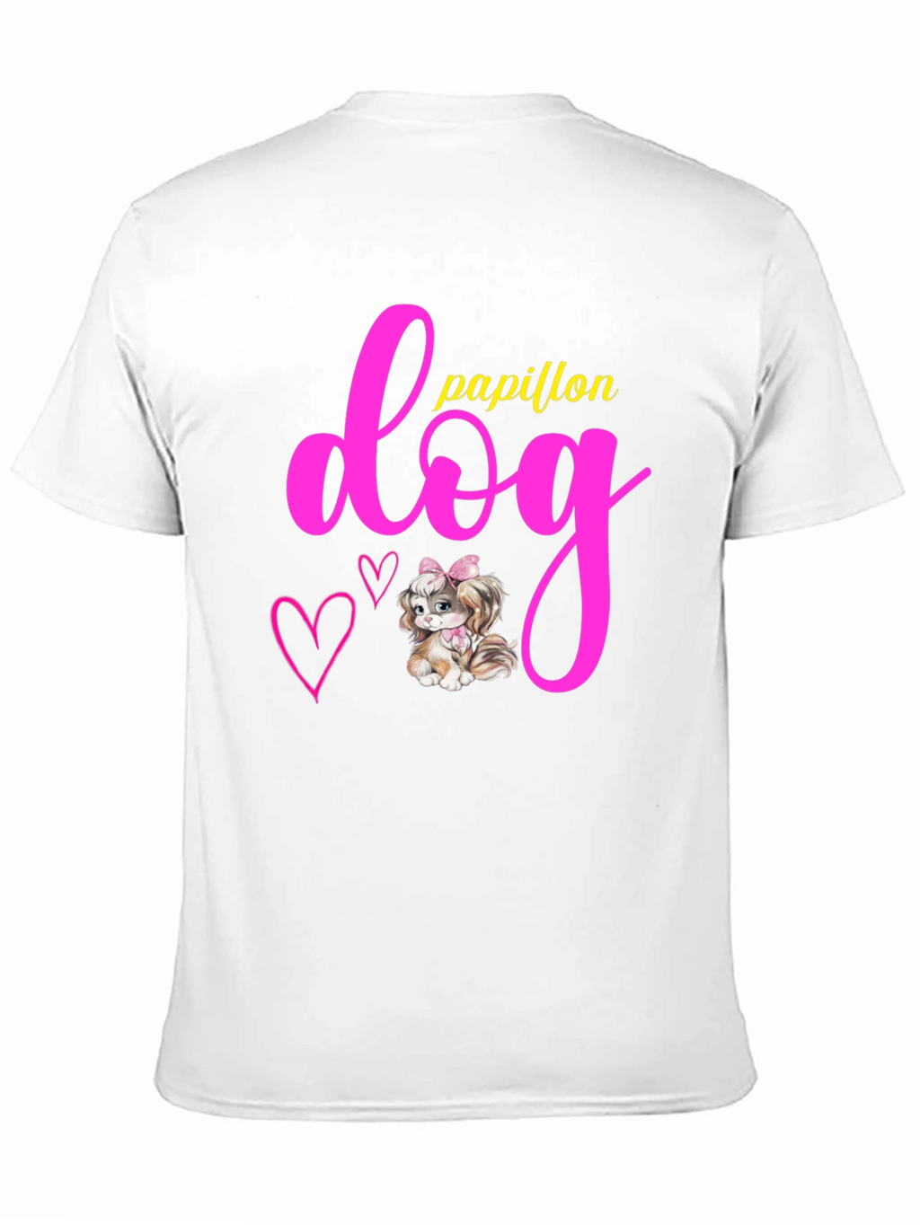Papillon Dog Graphic T-Shirt - Cute Pet Lover Tee