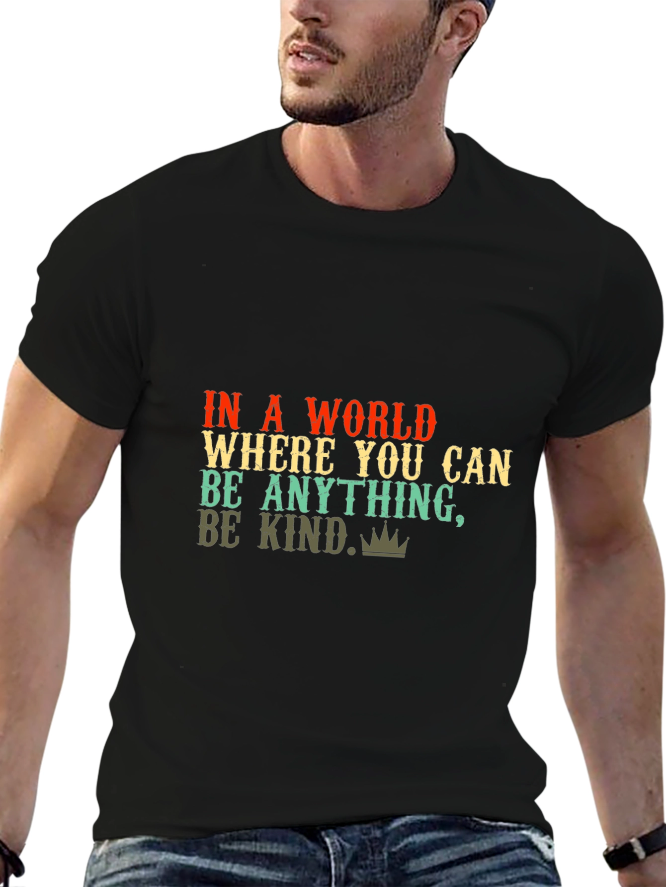 Be Kind Graphic Tee - Black Unisex T-Shirt