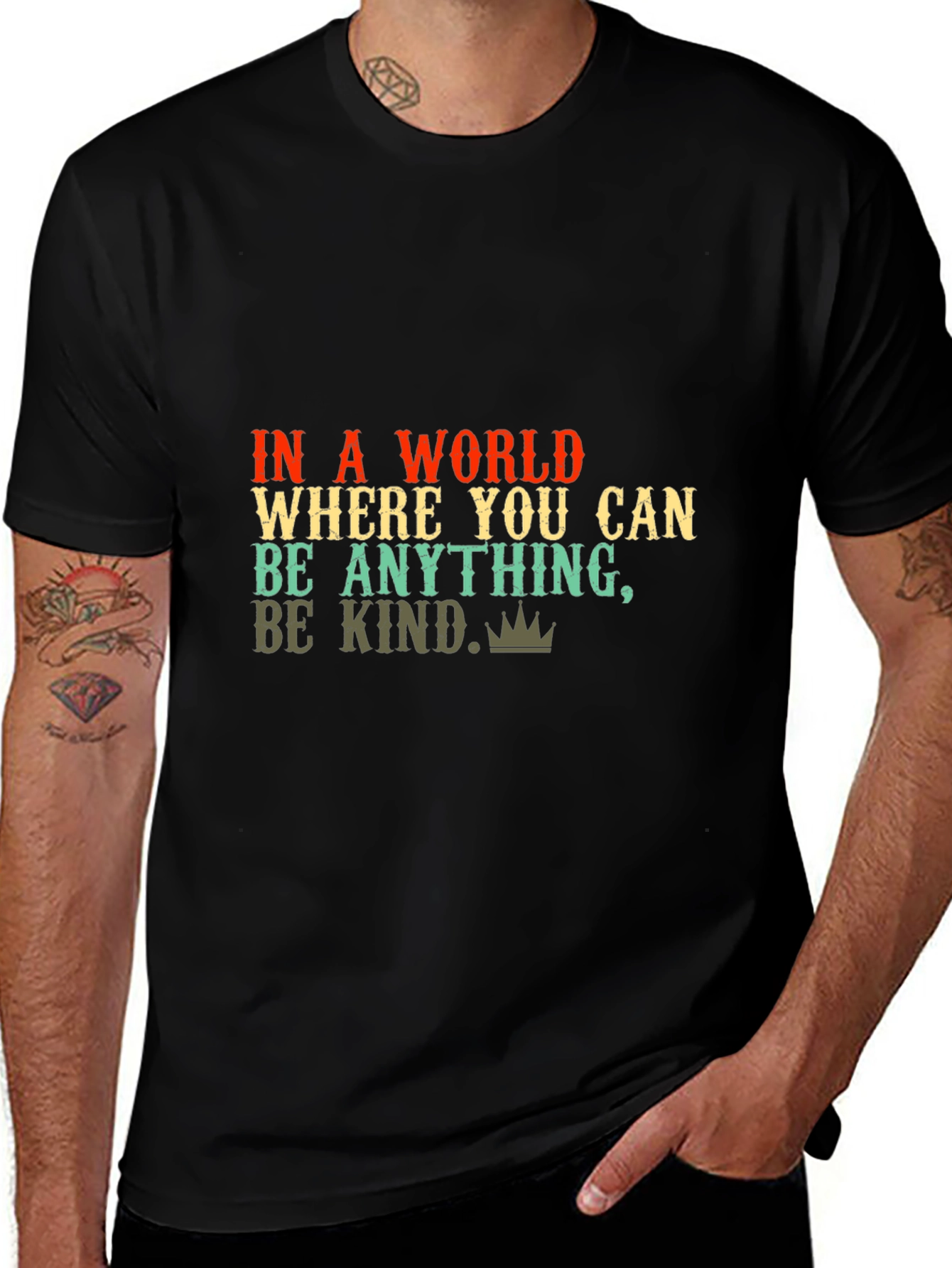 Be Kind Graphic Tee - Black Unisex T-Shirt