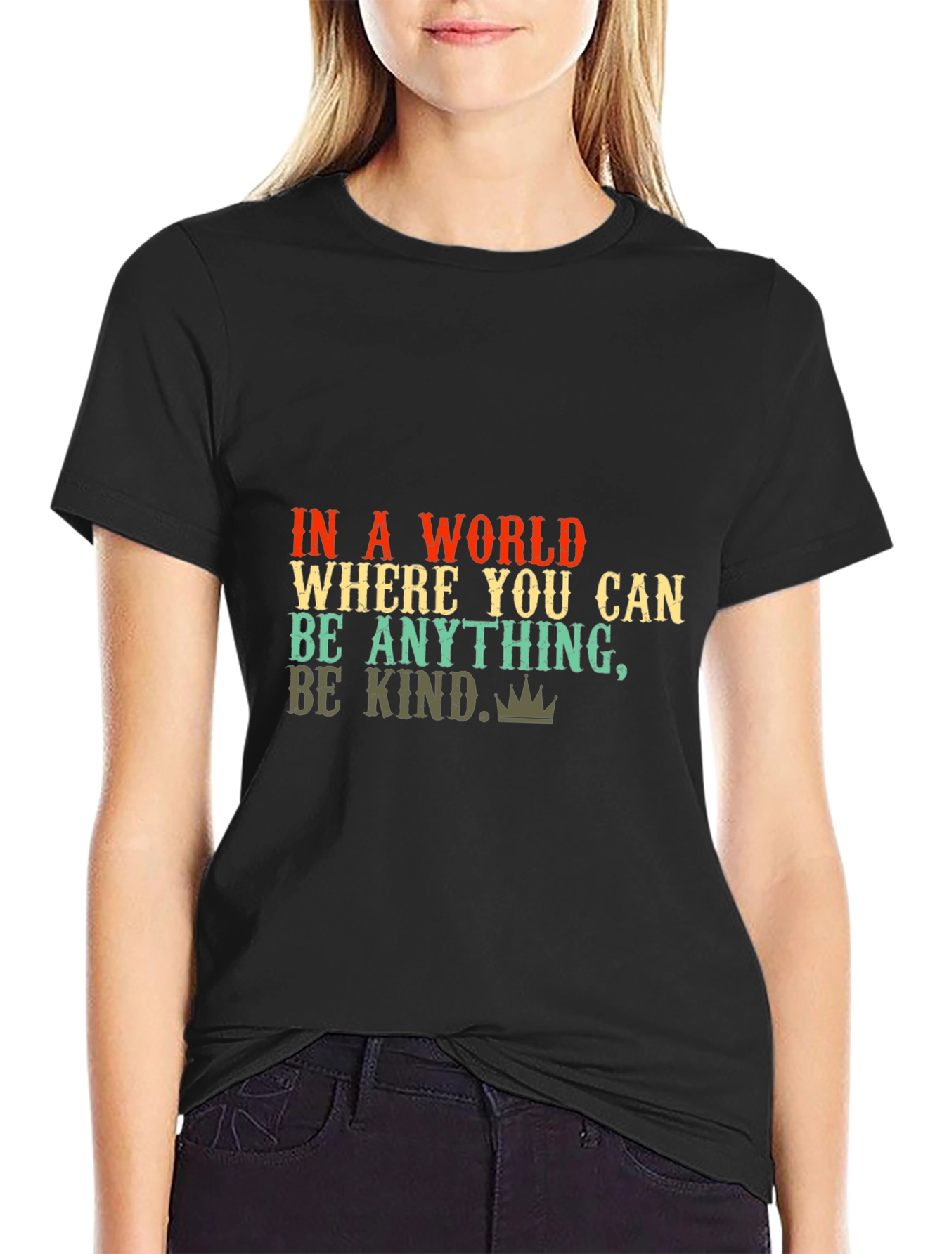 Be Kind Graphic Tee - Black Unisex T-Shirt