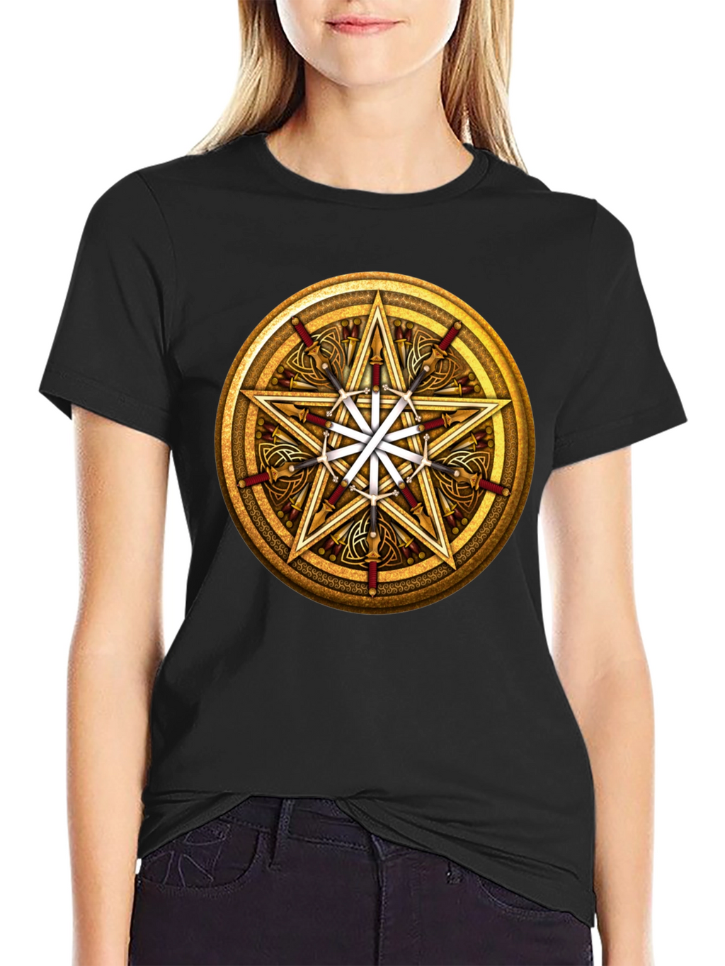 Pentacle Sword Graphic Tee