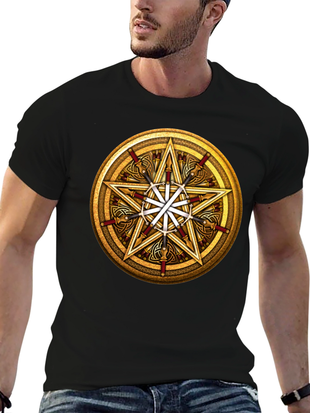 Pentacle Sword Graphic Tee