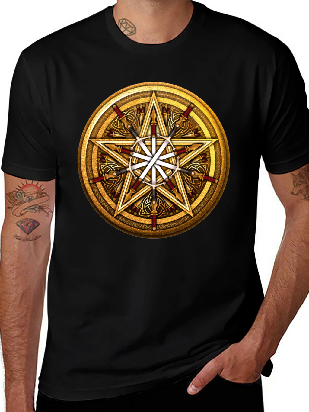 Pentacle Sword Graphic Tee