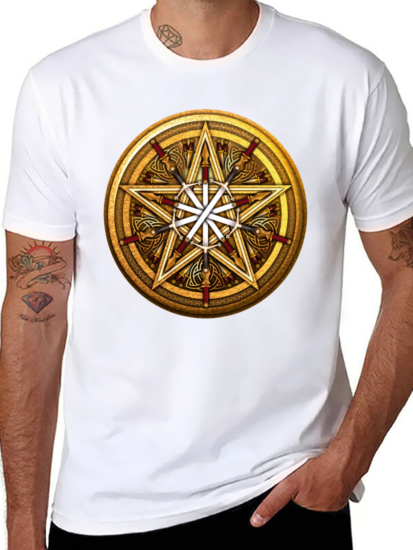 Pentacle Sword Graphic Tee