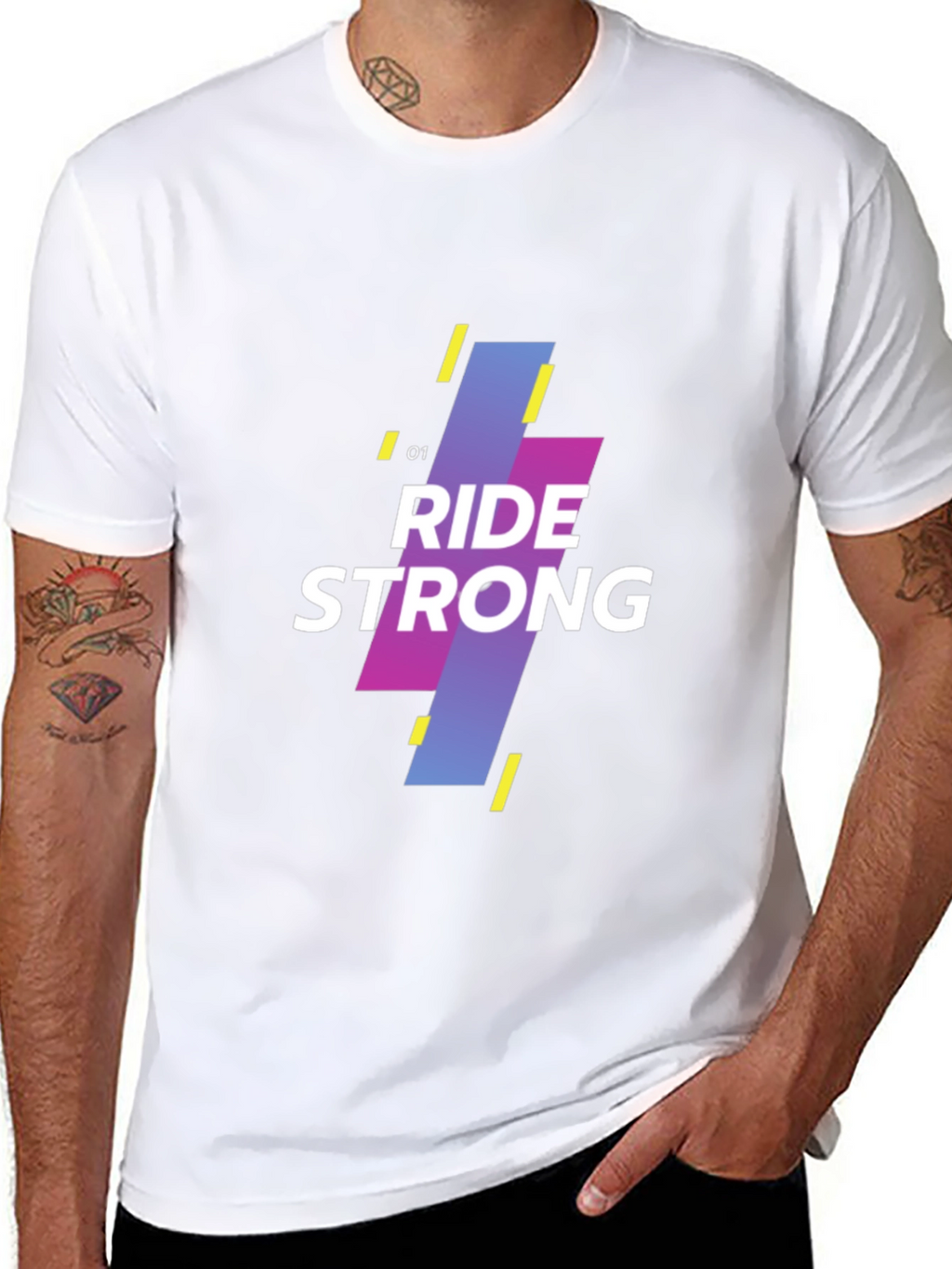 Ride Strong Graphic Tee - Black Short Sleeve