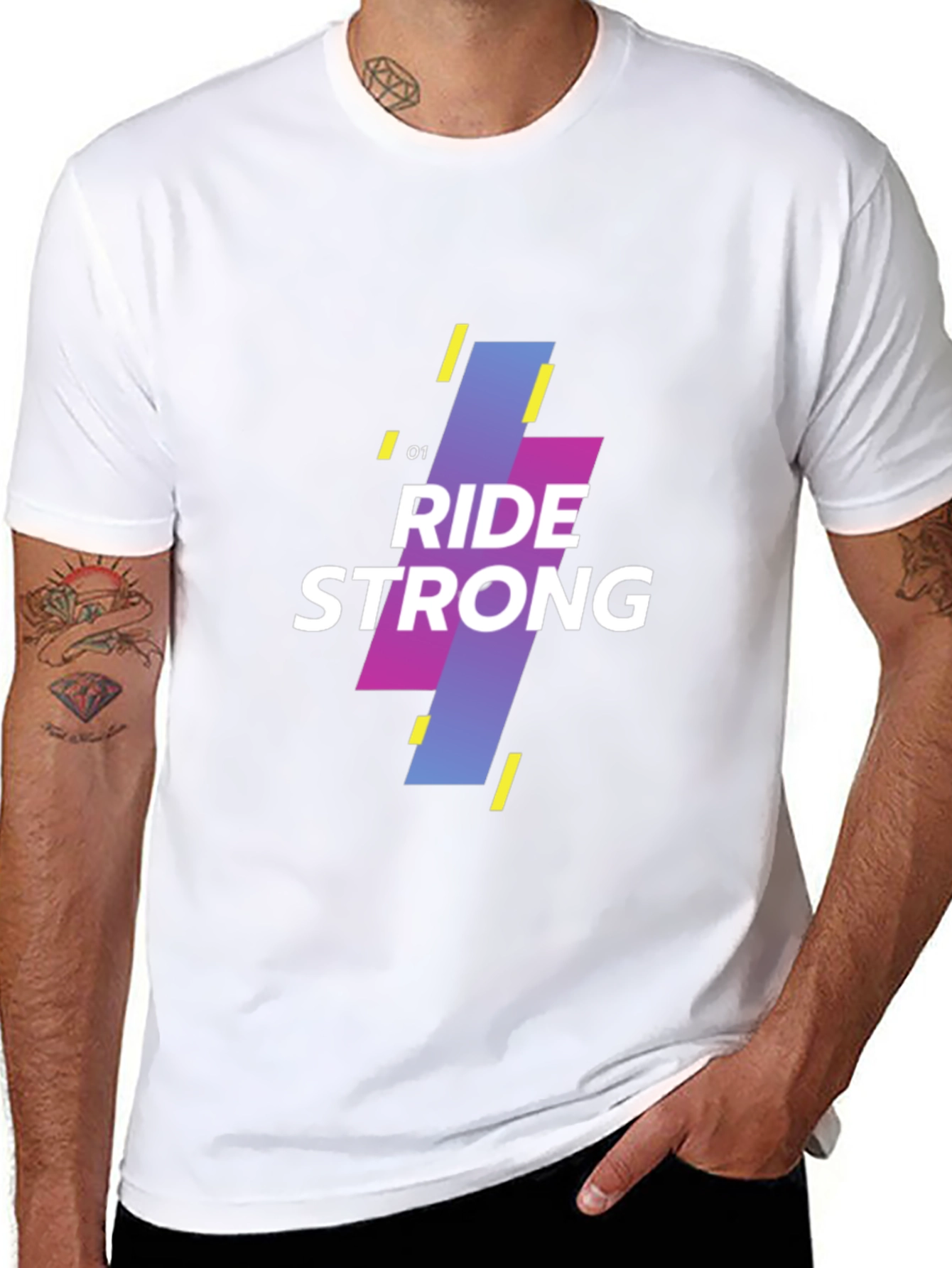 Ride Strong Graphic Tee - Black Short Sleeve
