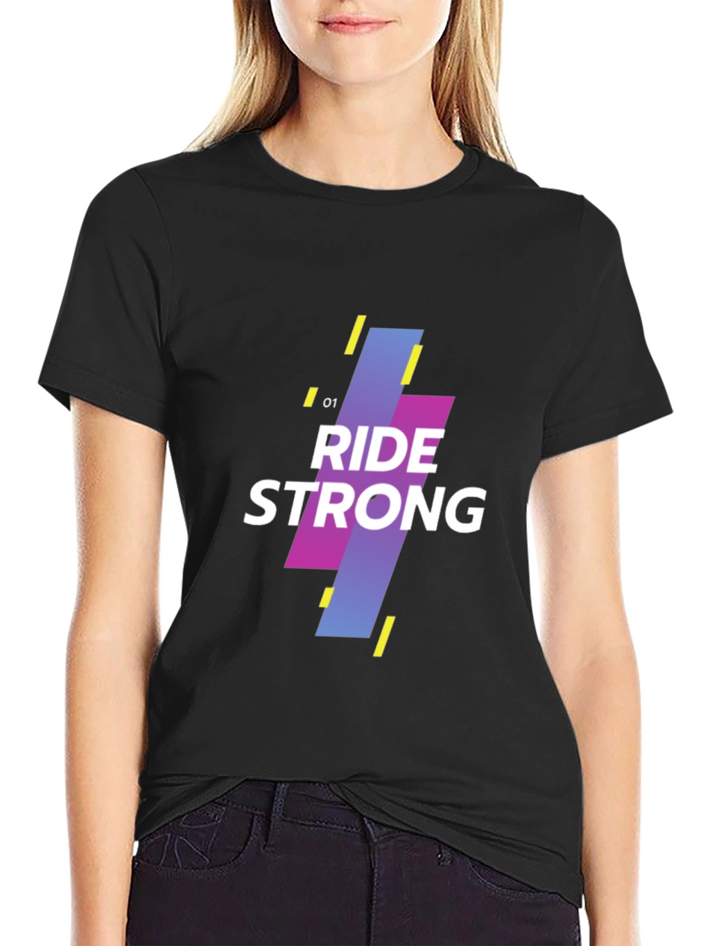 Ride Strong Graphic Tee - Black Short Sleeve