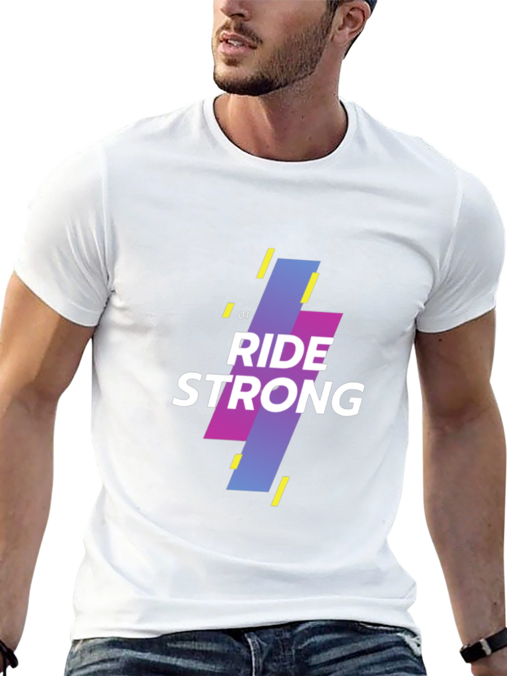 Ride Strong Graphic Tee - Black Short Sleeve
