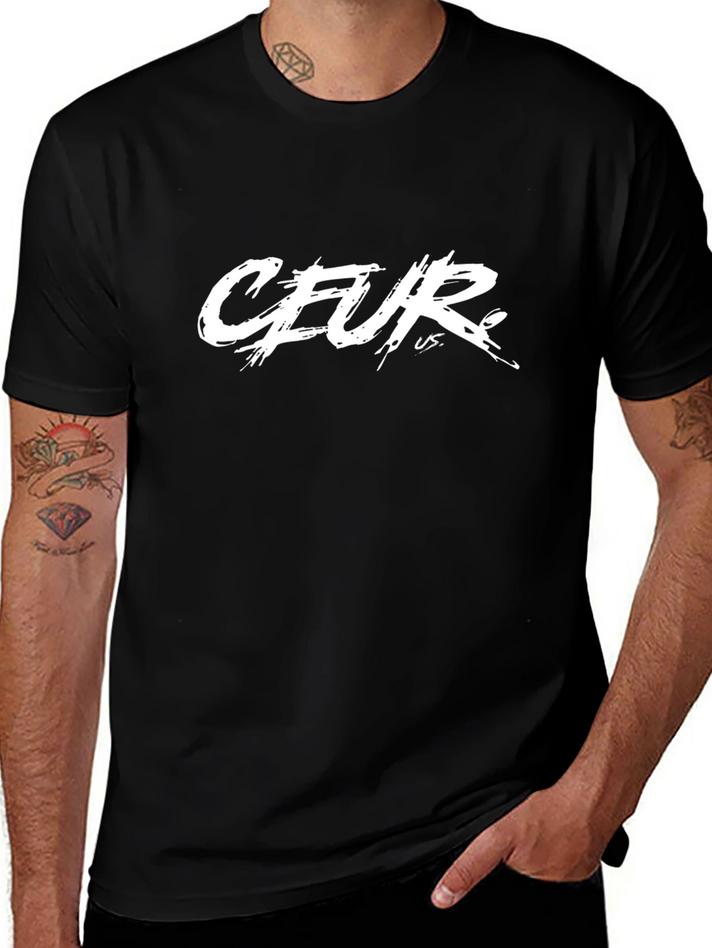 Ceur US Graphic Black T-Shirt