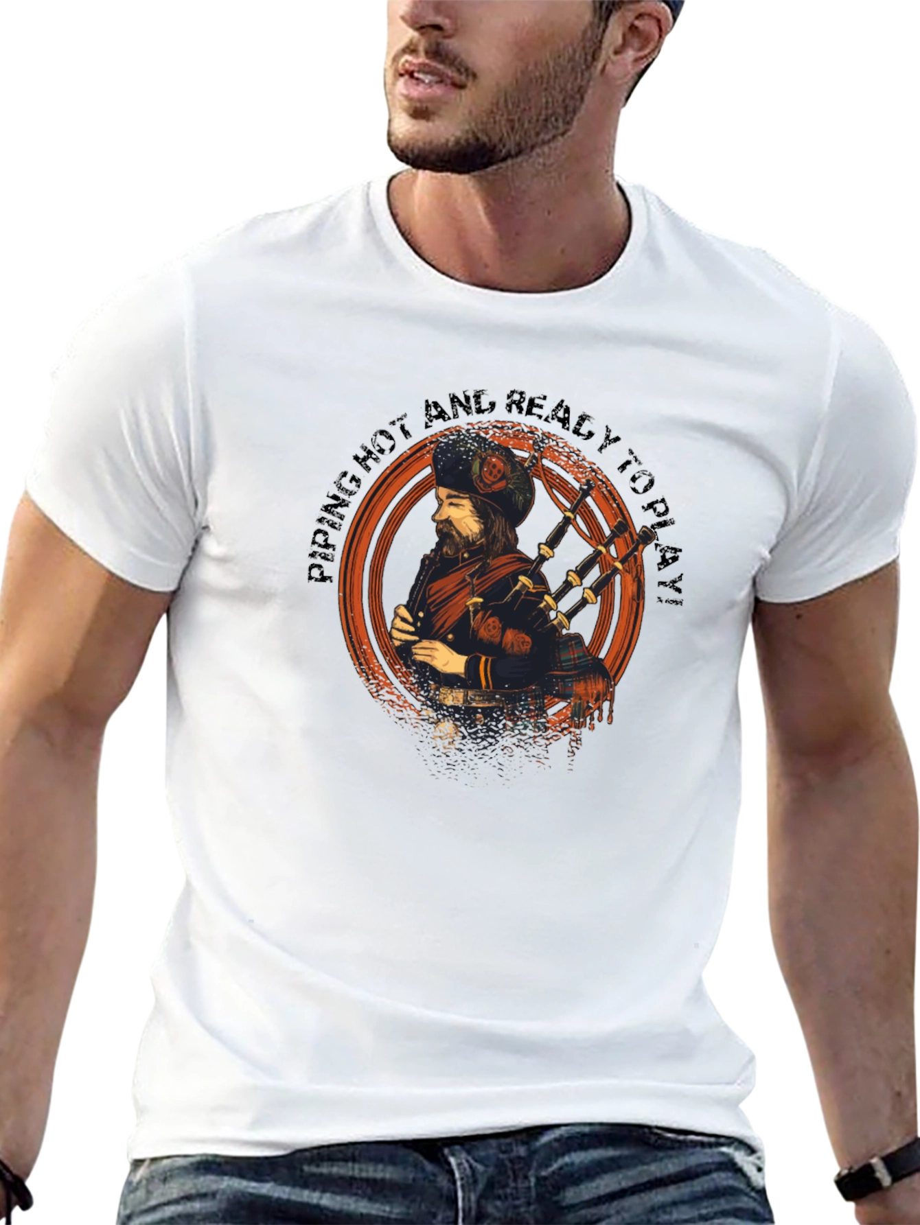 Piping Hot Bagpiper T-Shirt - Play Ready!