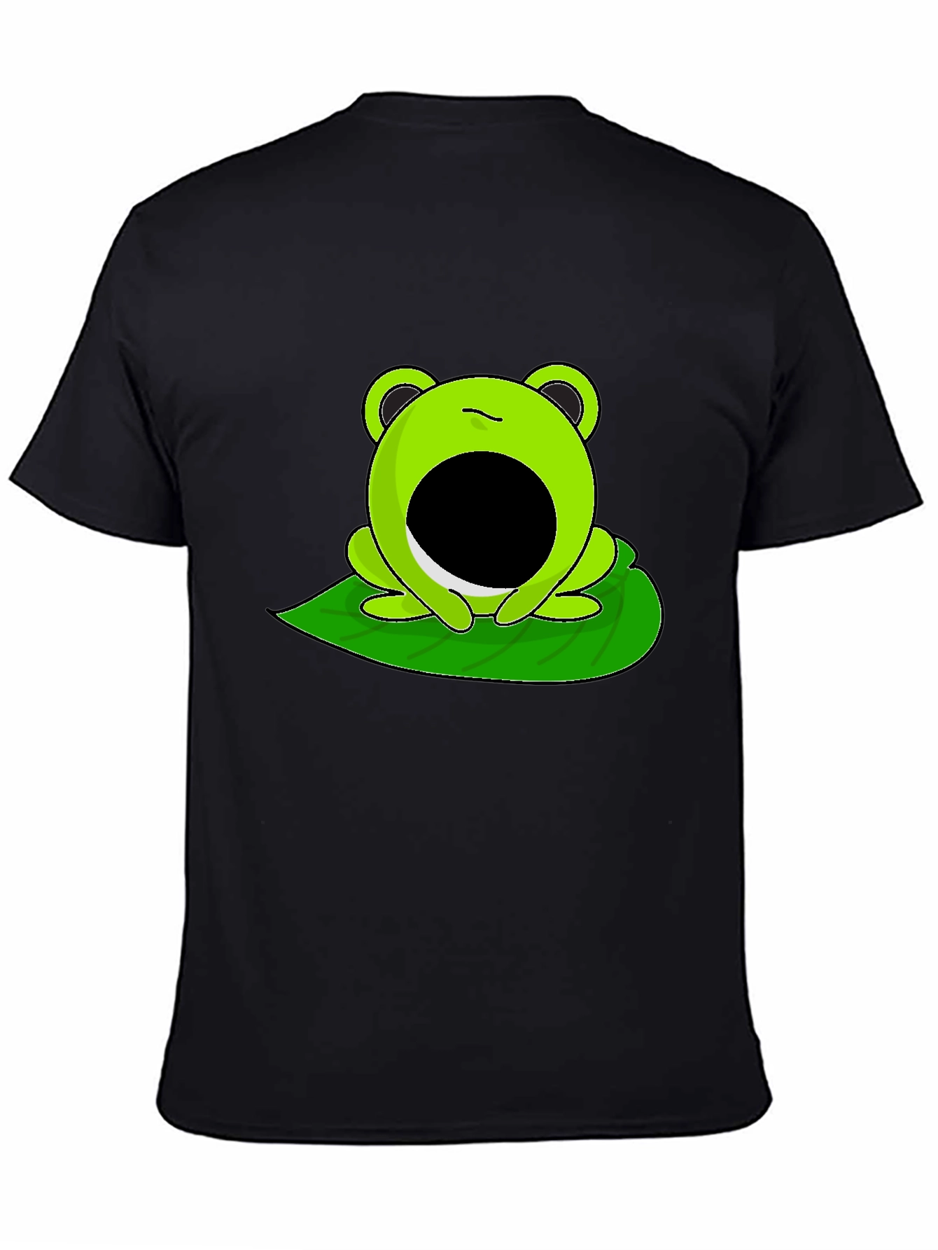 Froggy Face T-Shirt - Black