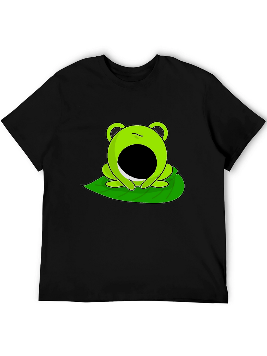 Froggy Face T-Shirt - Black