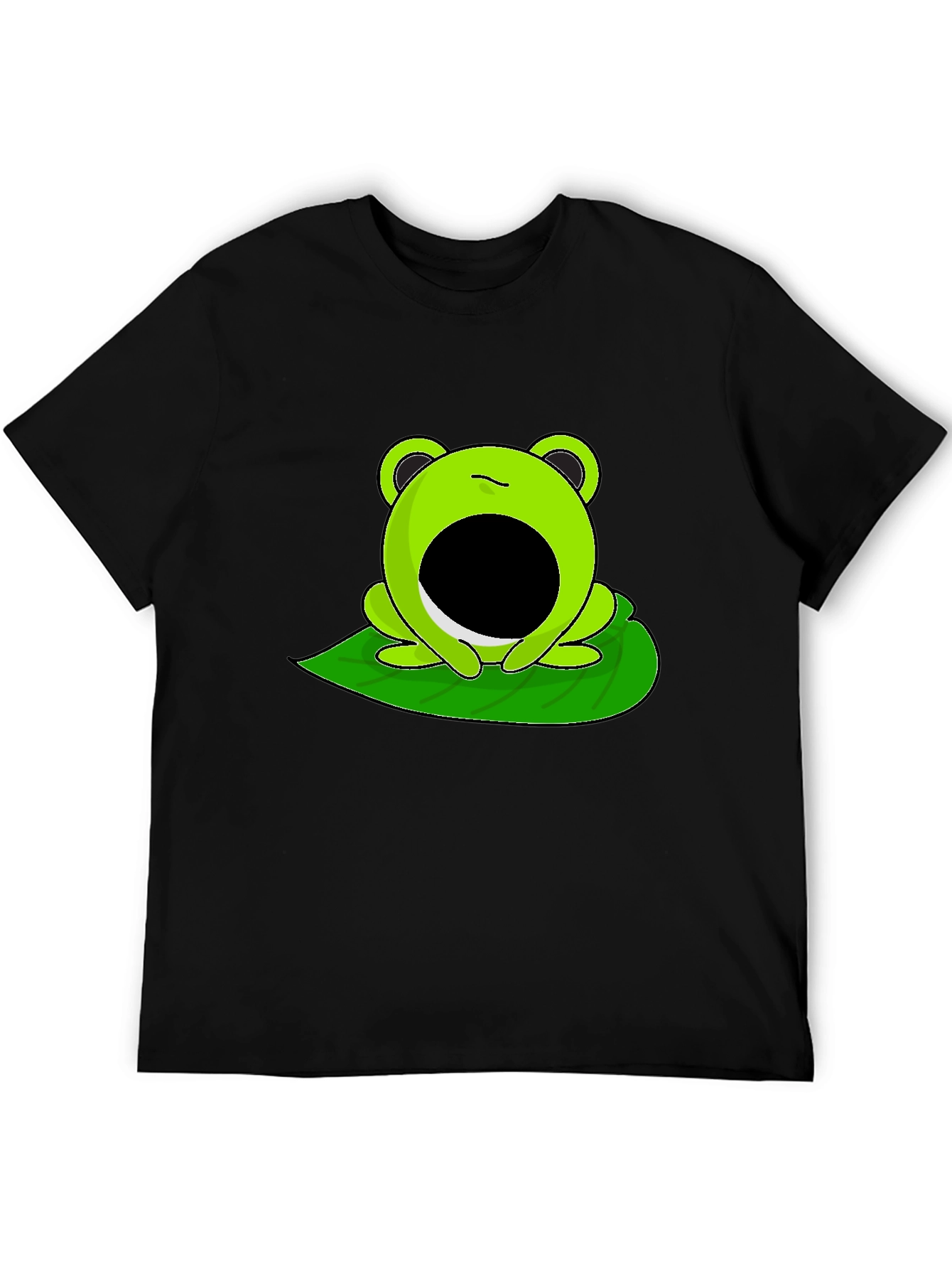 Froggy Face T-Shirt - Black
