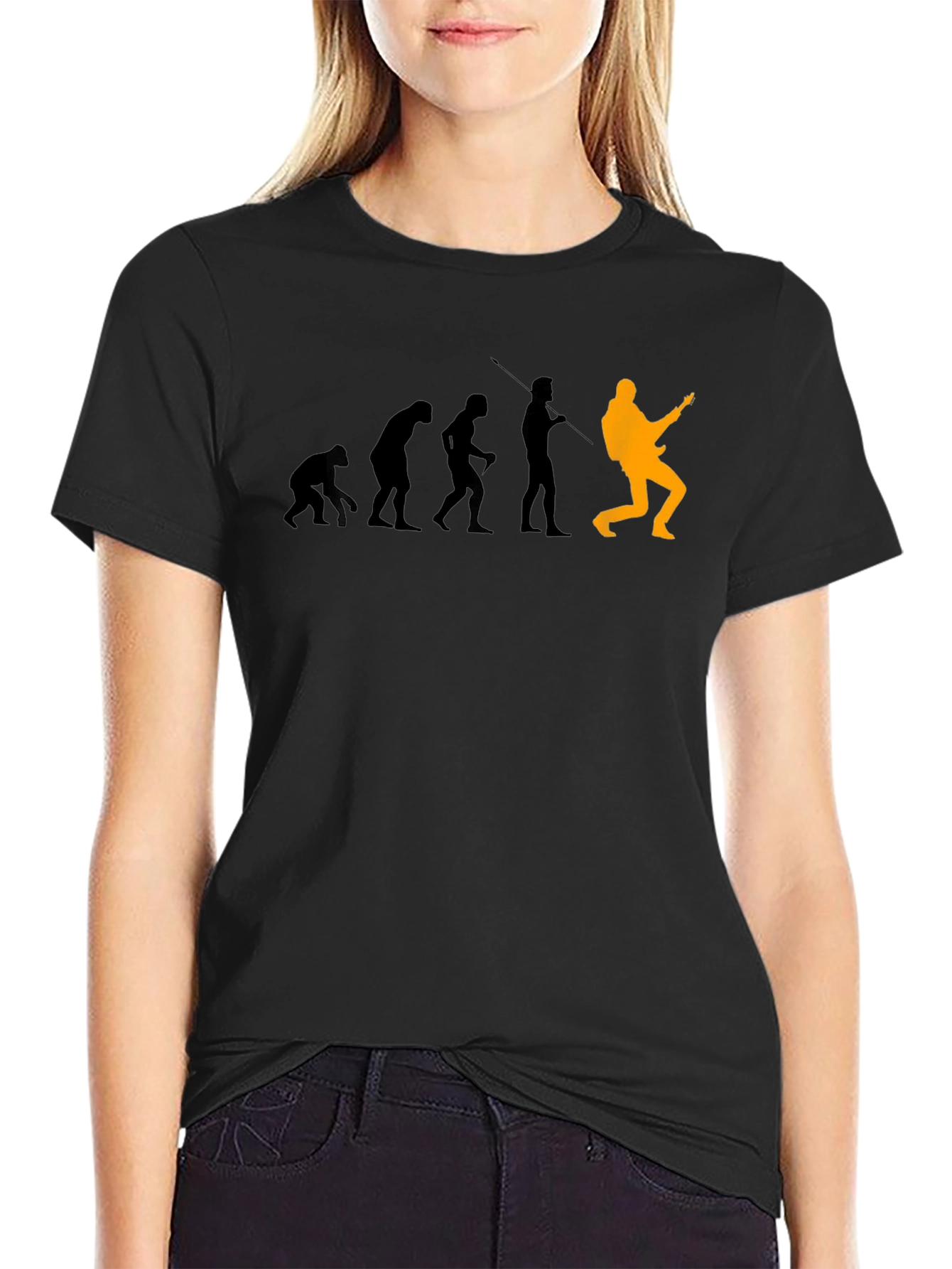 Evolution of Rock T-Shirt - Black Cotton Tee