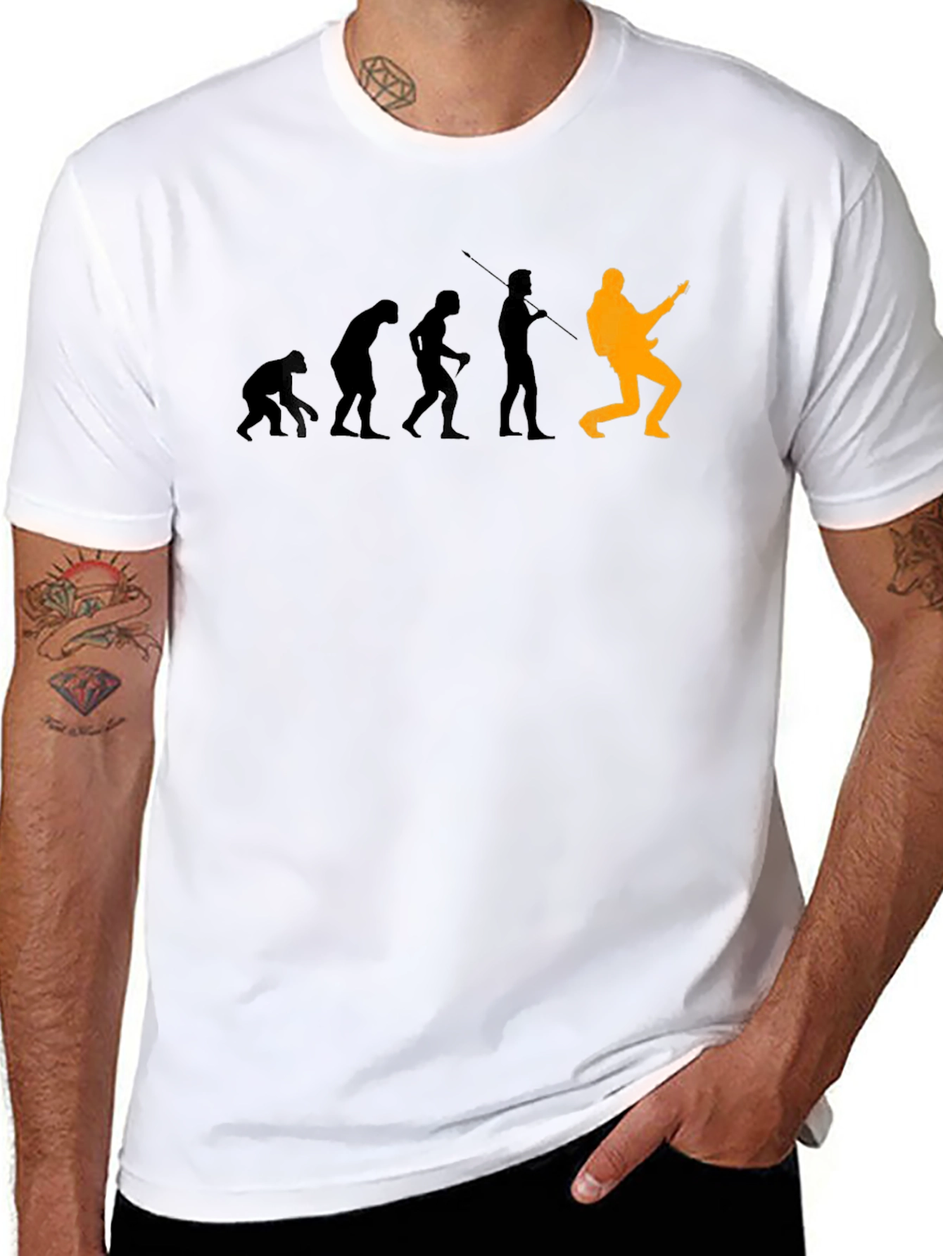 Evolution of Rock T-Shirt - Black Cotton Tee