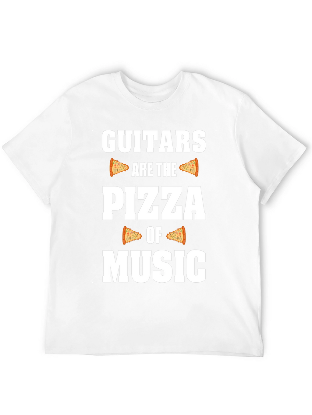 Guitars are the Pizza of Music Graphic T-Shirt
