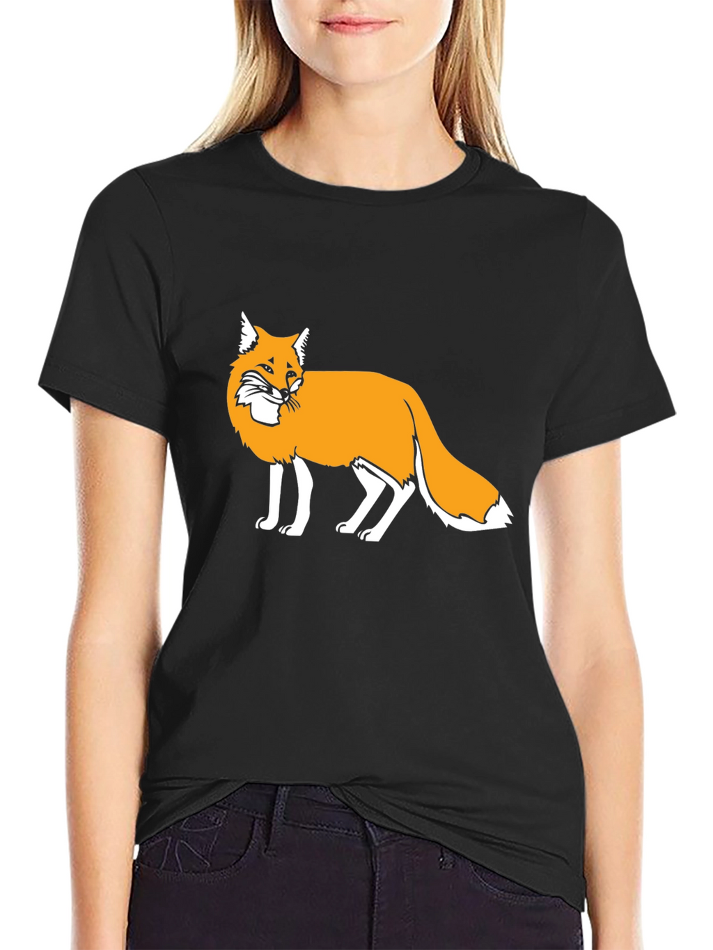 Fox Graphic T-Shirt - Classic Black Tee