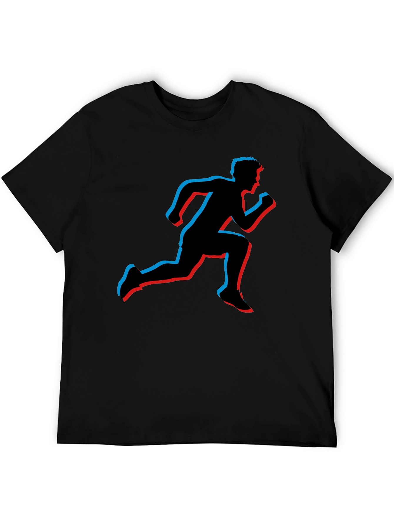 Runner Silhouette Graphic Tee - Black