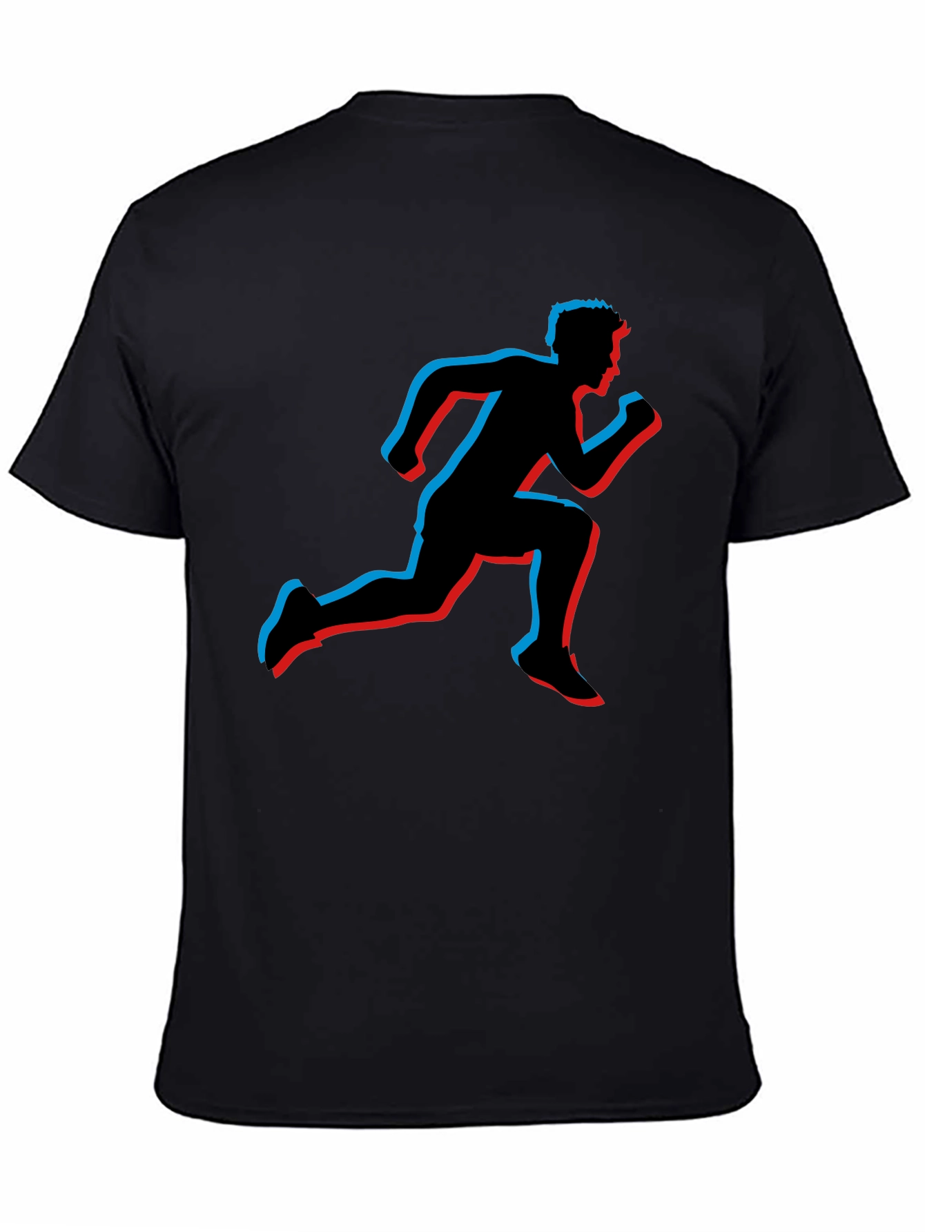 Runner Silhouette Graphic Tee - Black